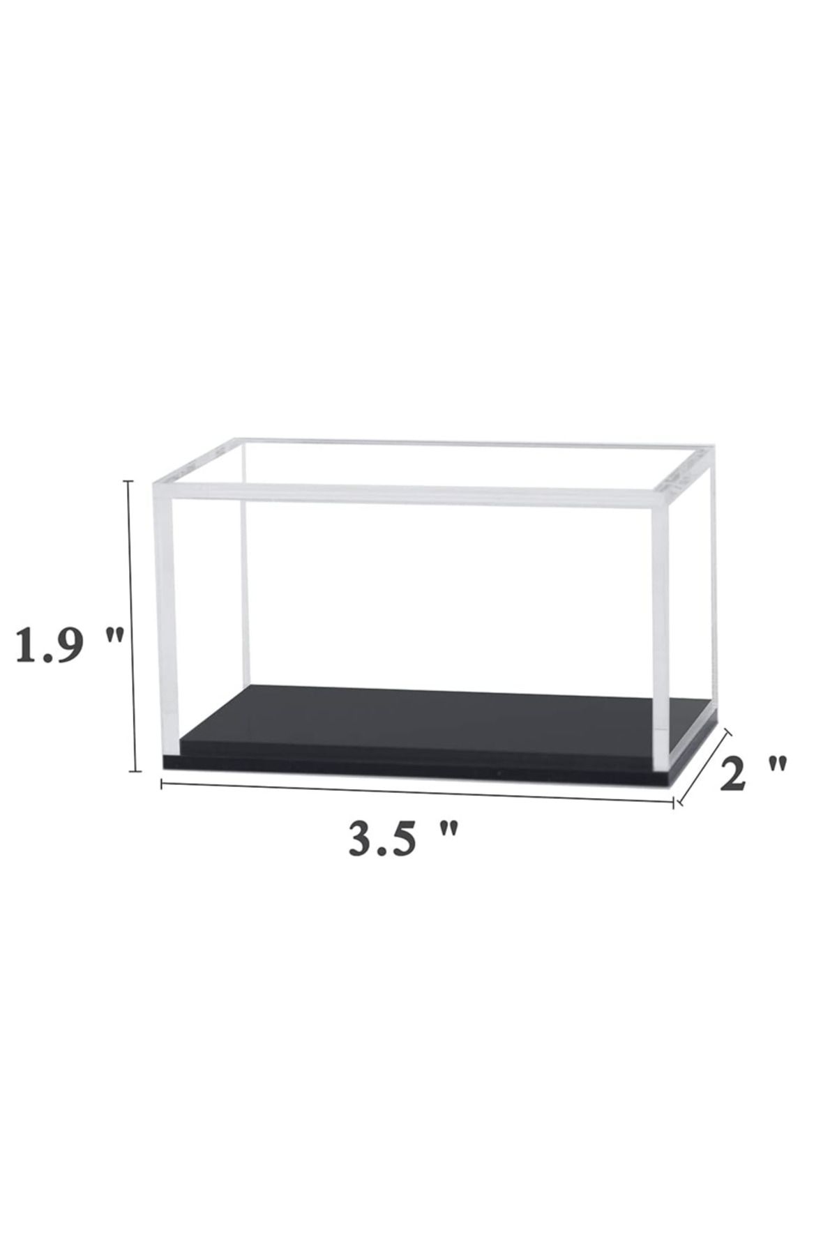 Generic-2 Pack Clear Acrylic Hot Wheels Display Case Hotwheels Toy Model Cars Display Case 3
