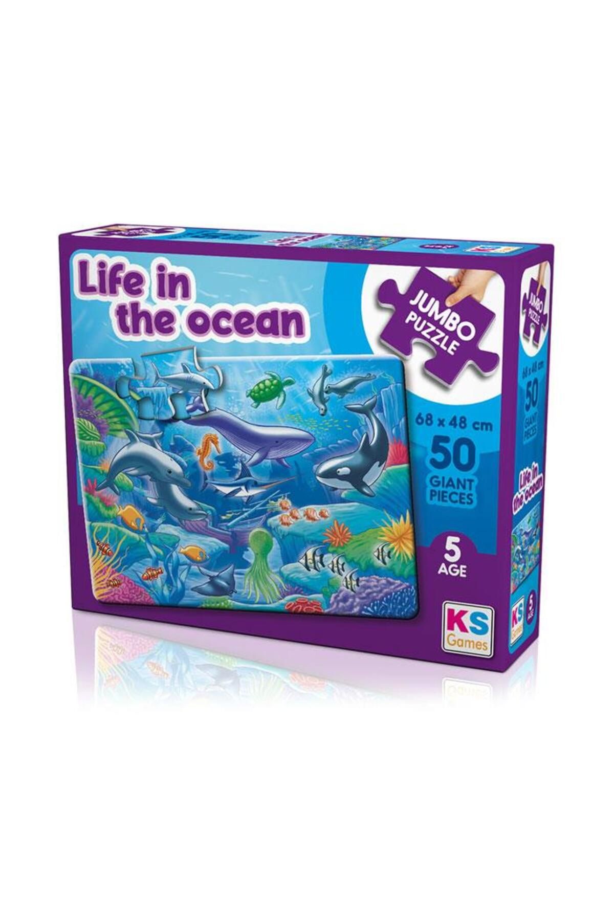 Ks Puzzle Life In The Ocean Jumbo Puzzle 50 Parça