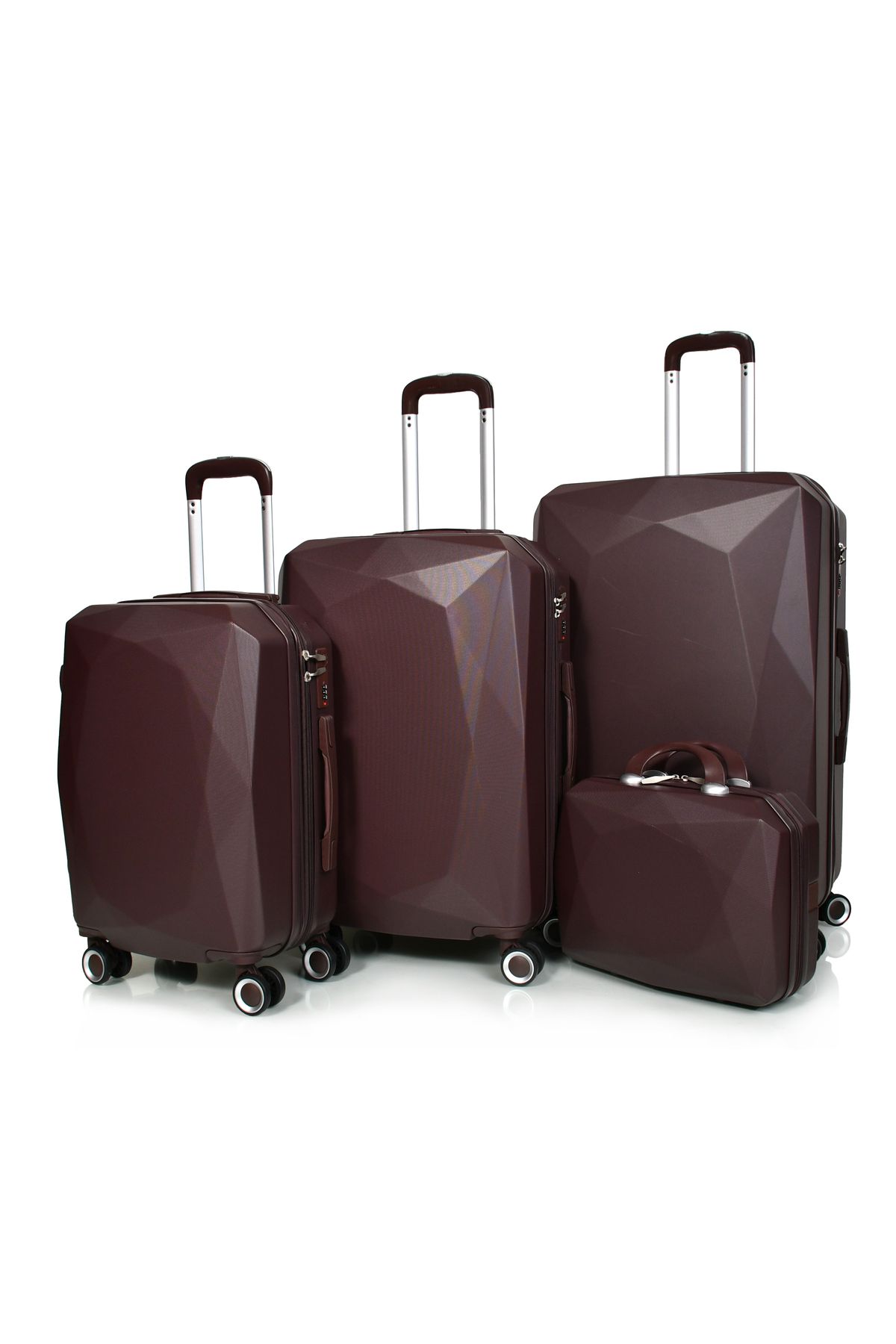 MORANO-Morano 4-Piece Luggage Set Durable and Lightweight Spinner Wheeled Suitcase with Numbered Security Lock 1