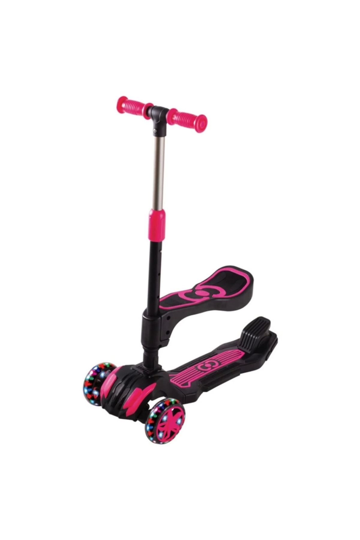 çankaya giyim uğur çankaya Nessiworld Cool Wheels Combo Oturaklı Scooter Pembe