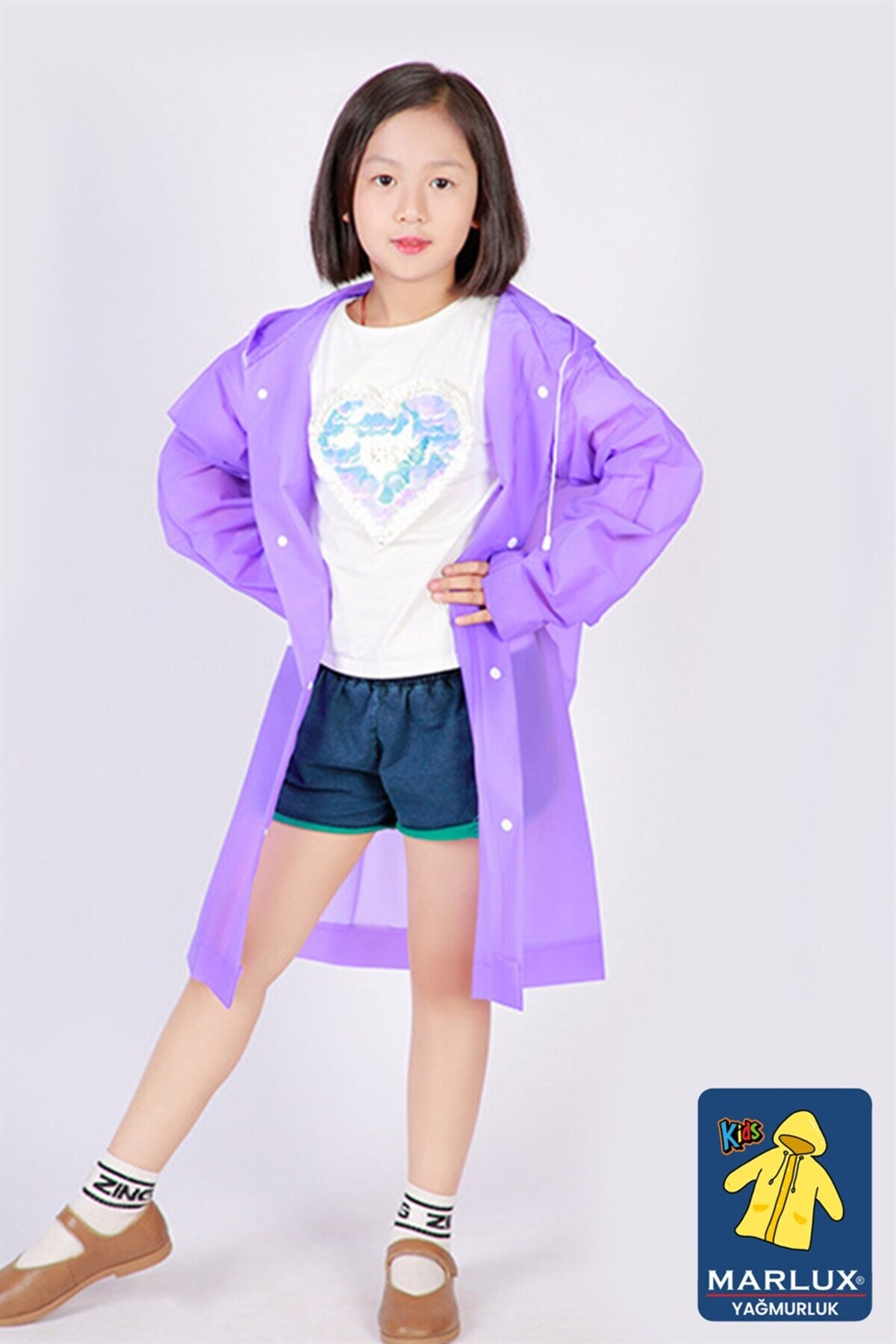 Marlux Mor Çocuk Yağmurluk MARCYGM004 fotoğrafı 4 (önizleme)