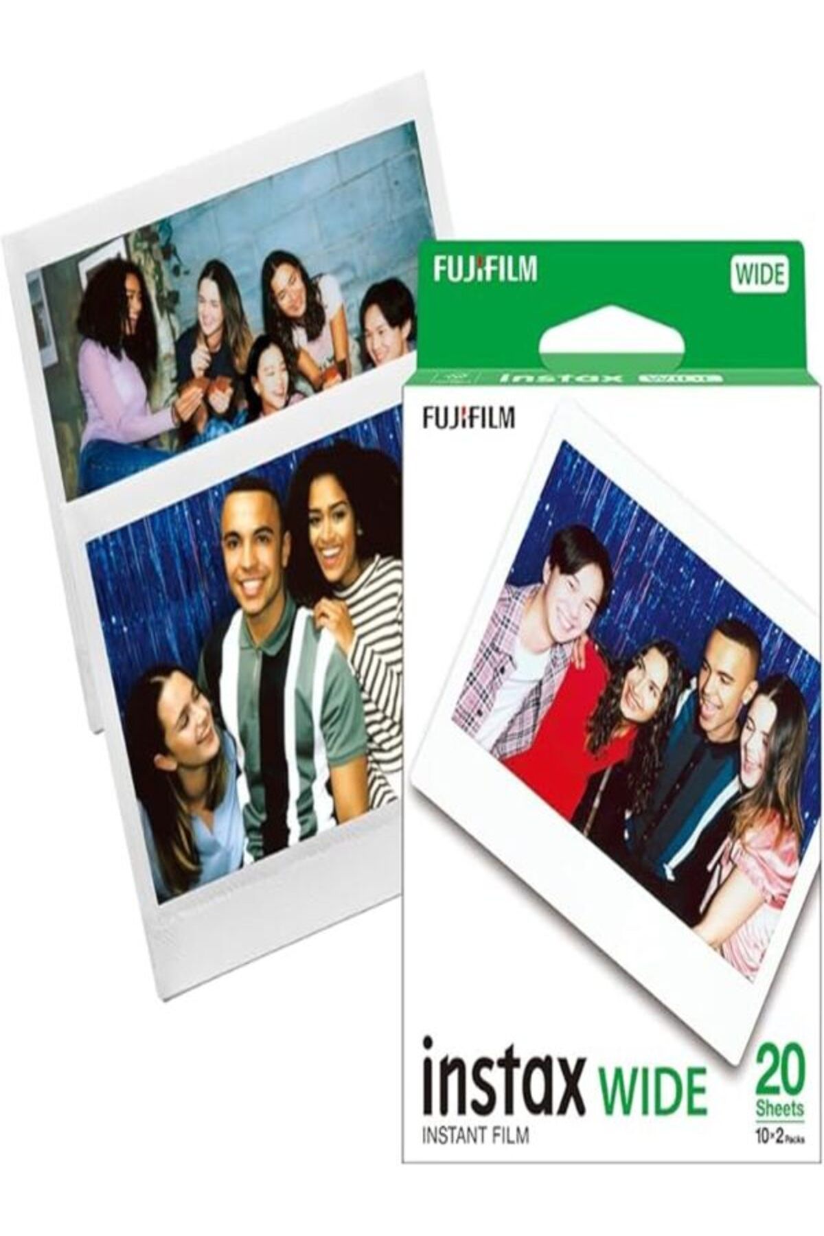 Fujifilm-Fujifilm Instax Wide Instant Films 20 Sheets Pack Compatible with Instax Wide Series Cameras 2