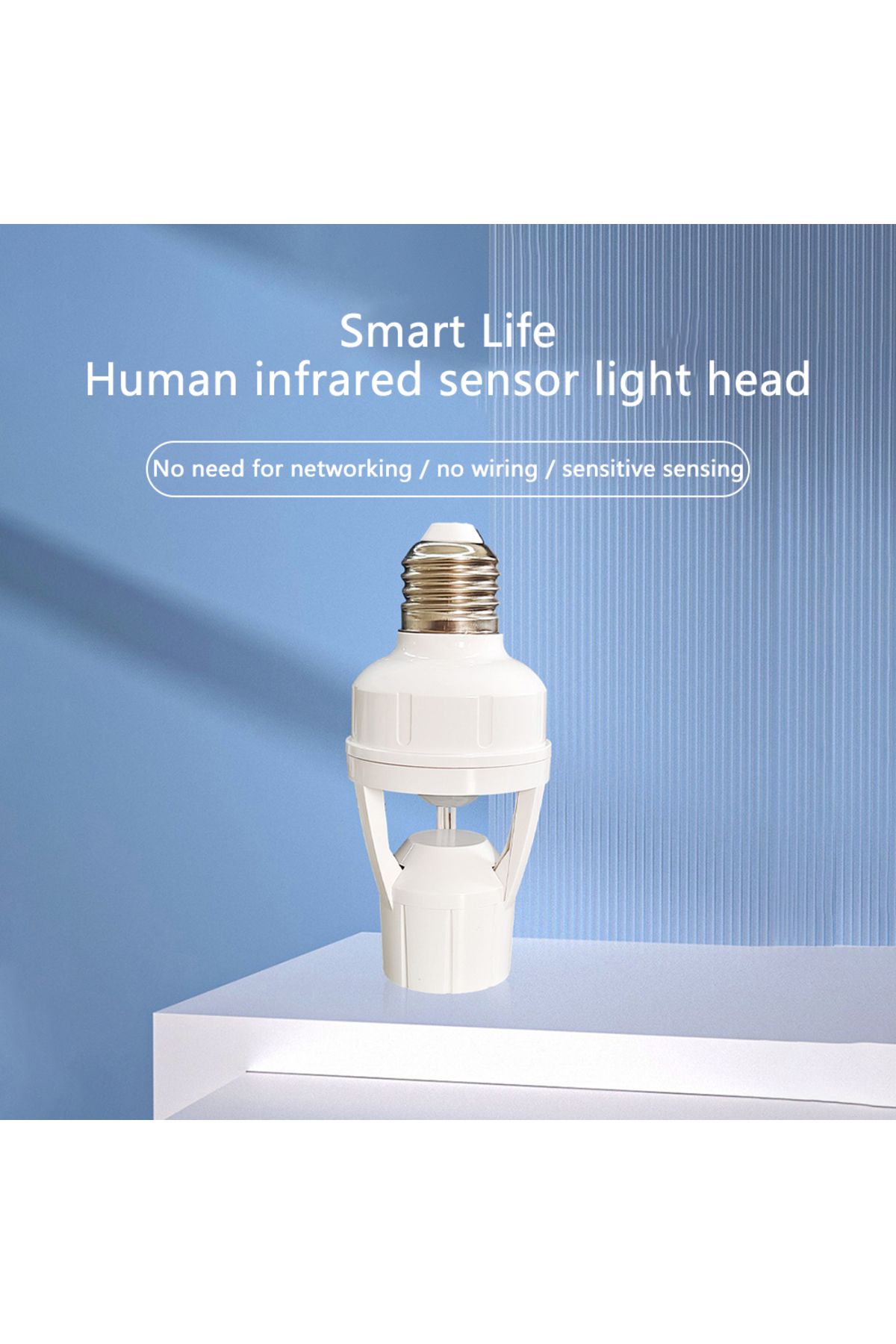 Choice-Motion Sensor Led Lamp Base E27 Socket Converter AC100-240V Light Bulb Holder Adapter Switch Adju... 2