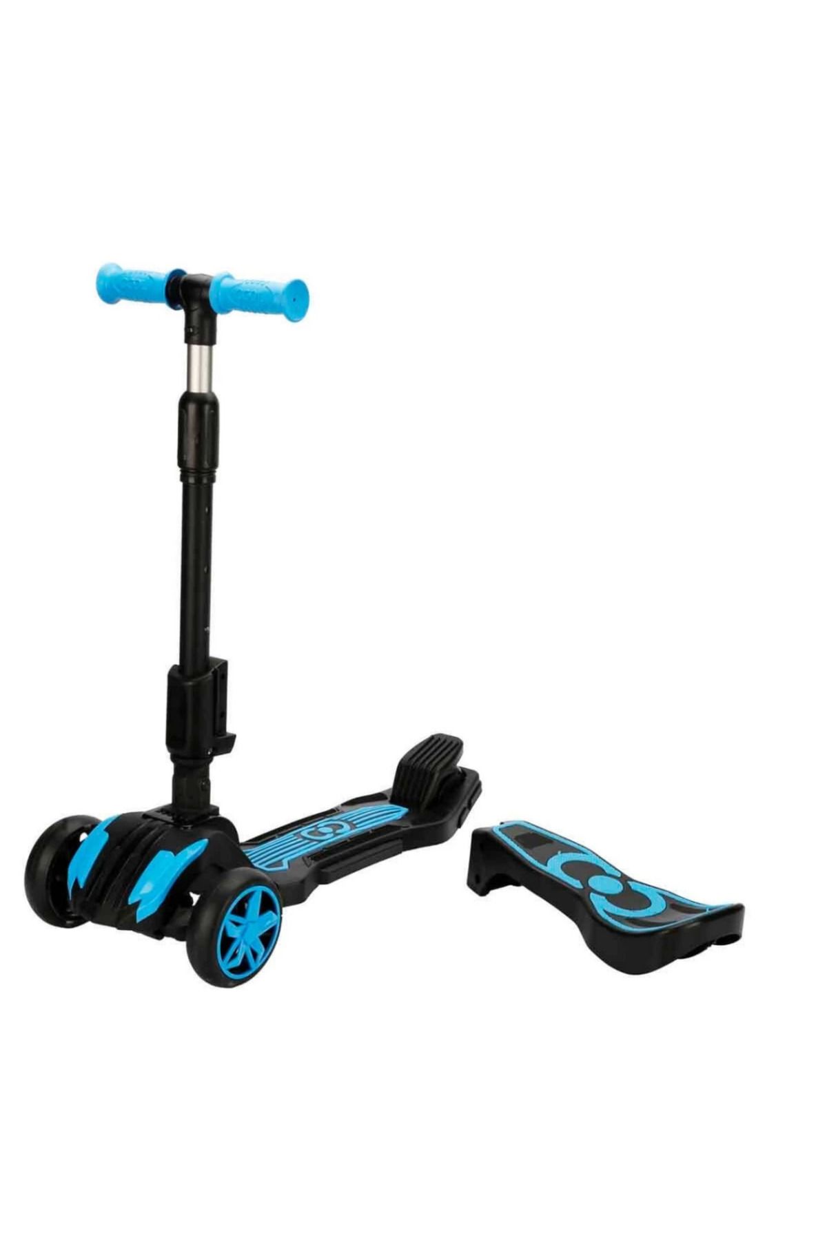 çankaya giyim uğur çankaya Nessiworld Cool Wheels Combo 3 Tekerlekli Katlanabilir Işıklı Oturaklı Scooter