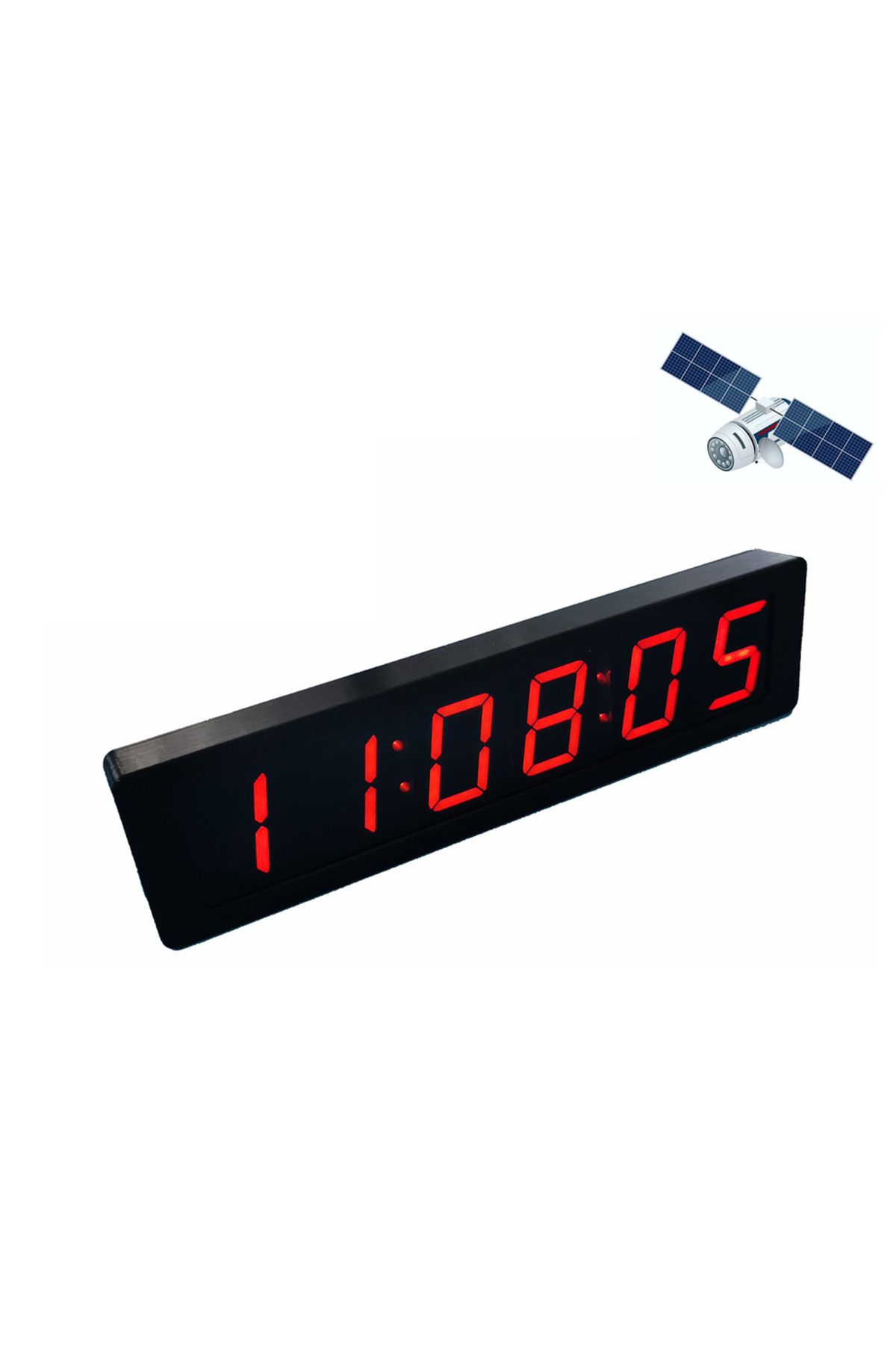 Choice-RED 1.2" 6-bit Clock LED Digital Electronic Clock W Second Display TIME Alarm Clock Temperature GPS 1