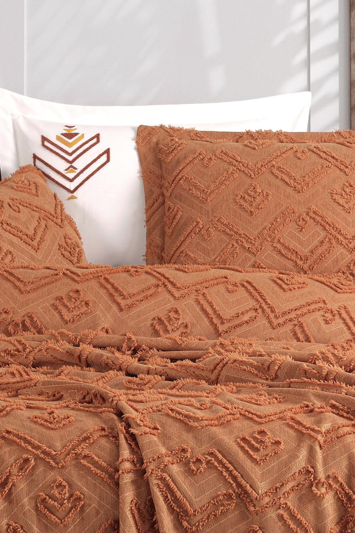 Osmanlı Home Concept İyi Geceler İstanbul Aztec Çift Kişilik Yatak Örtüsü Seti