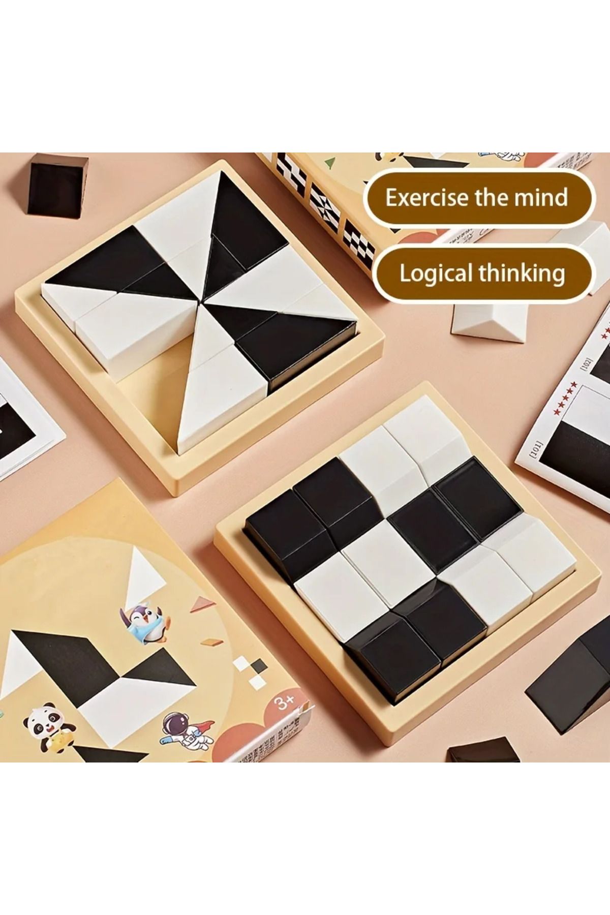 XMSJ-A 120 Level Hidden Block Puzzle 6 Years ABS Material Interesting Enhances Logic and Spatial Reasoni. 4