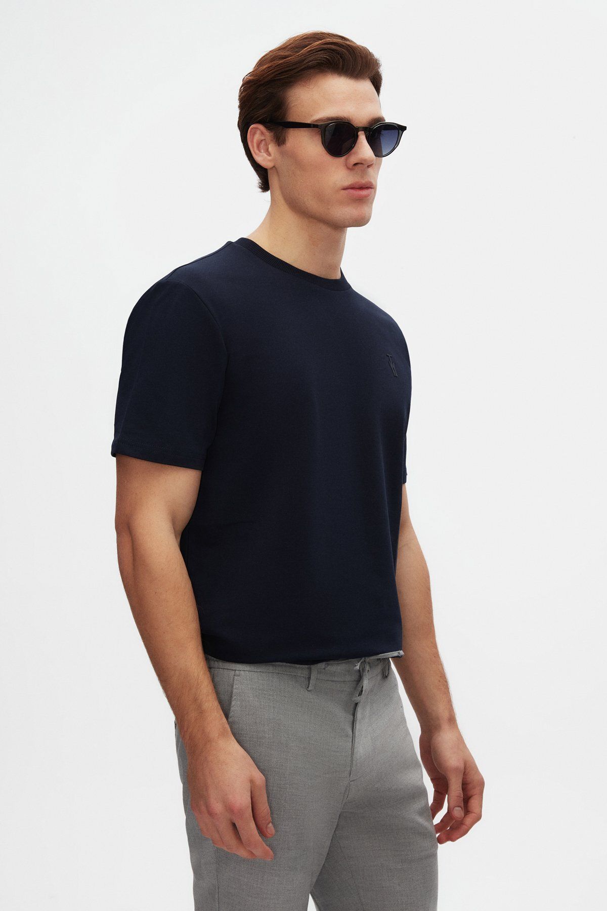 D'S Damat TWN BİSİKLET YAKA T-SHIRT (Slim Fit)