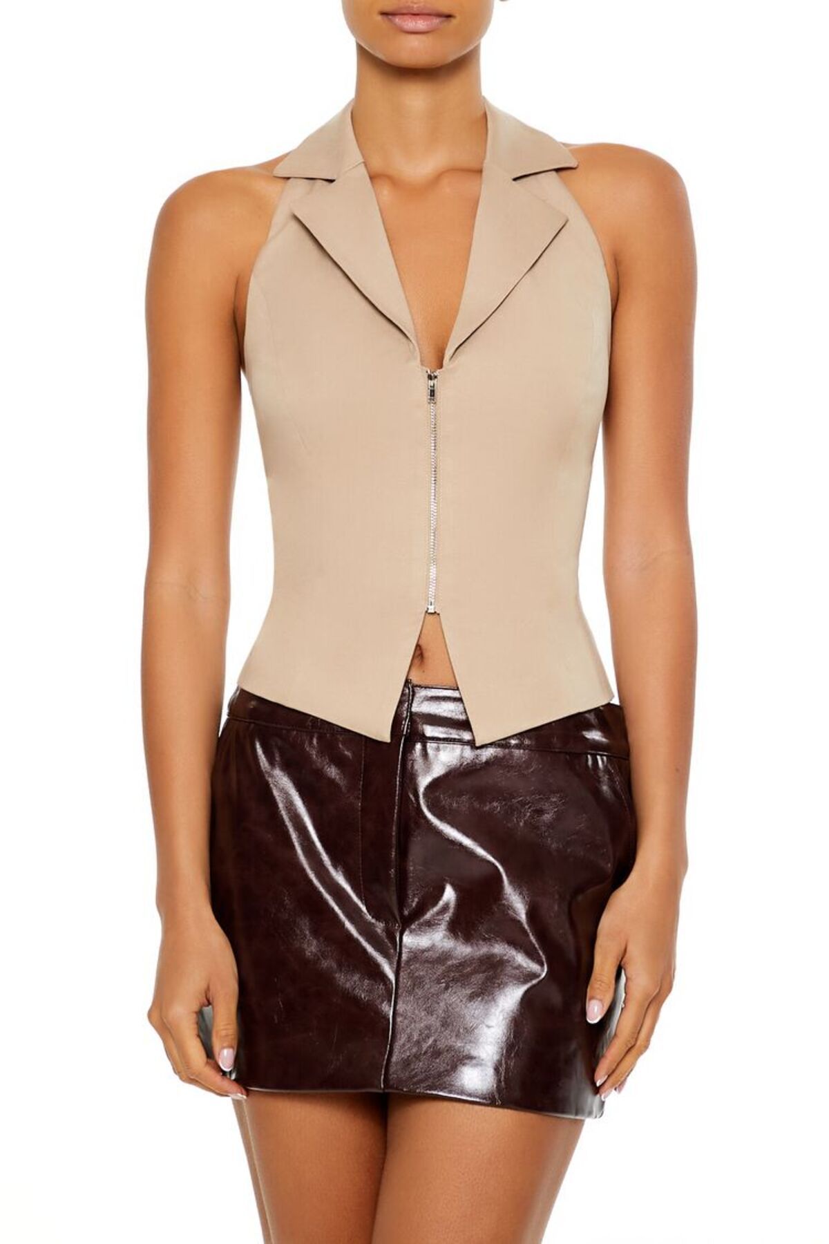 Forever 21 Fermuarlı Yaka Detaylı Bluz