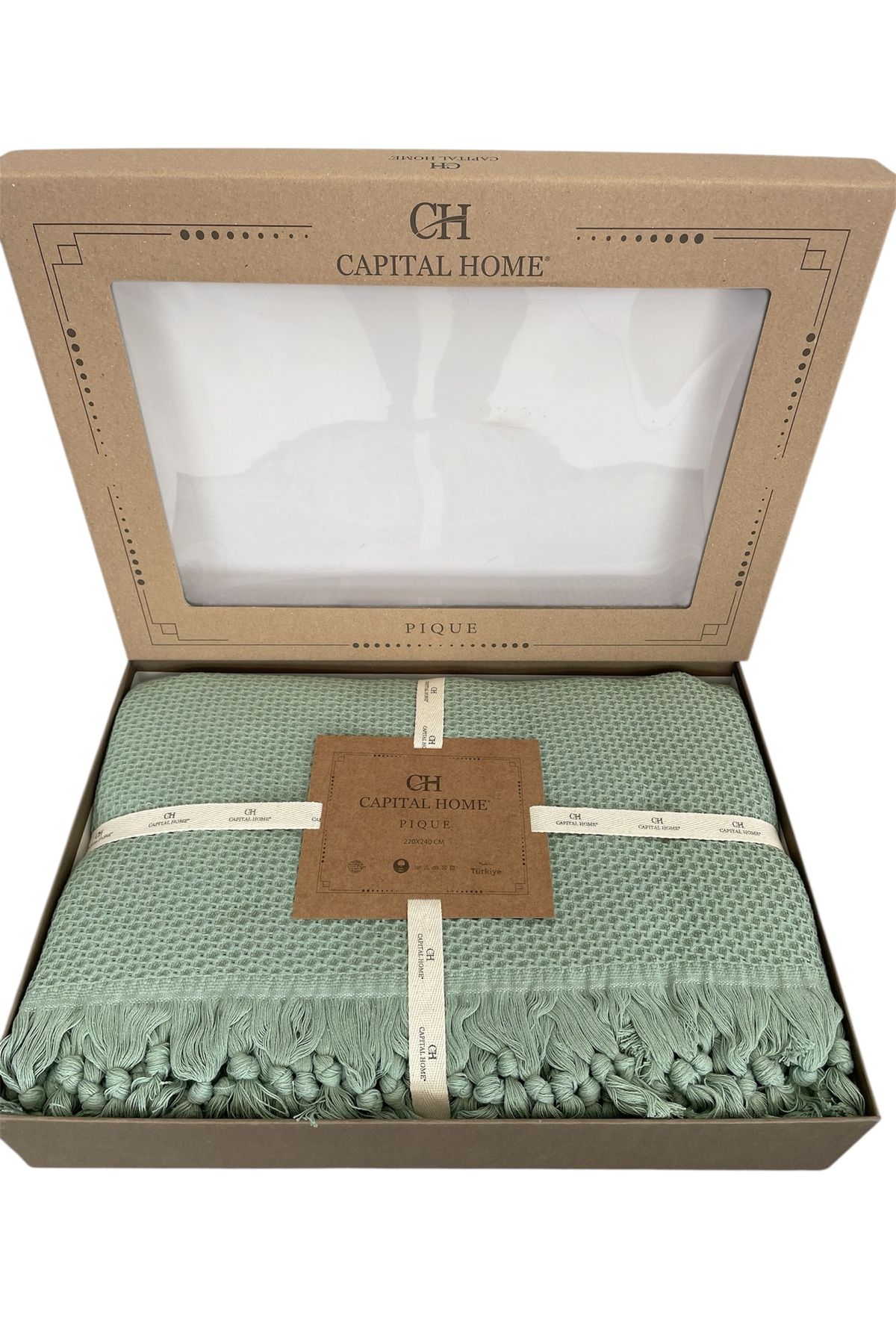 Capital Home Çift Kişilik Pike %100 Pamuklu
