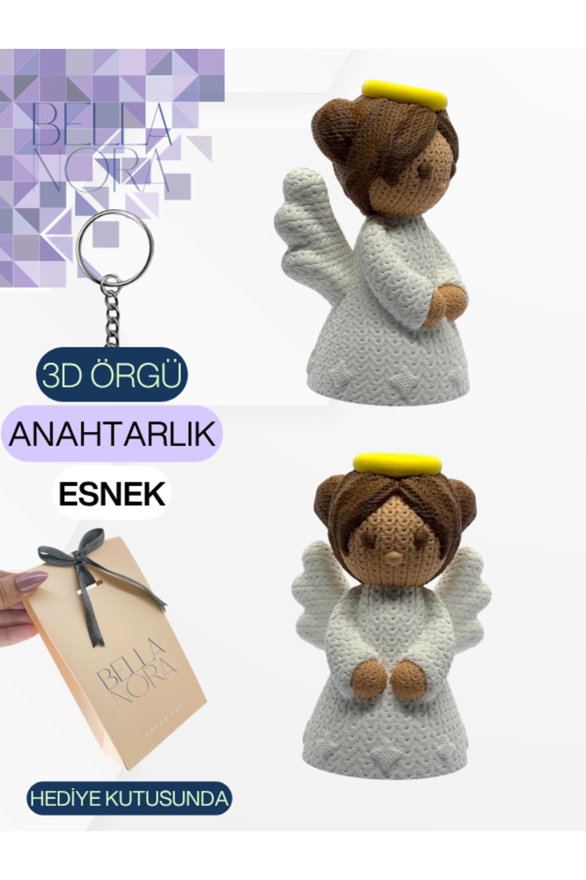 Bellanora Örgü Anahtarlık En Sevilen Animasyon Çizgi Film Hayvan Kahramanları Amigurumi Özel Hediye Kutusunda