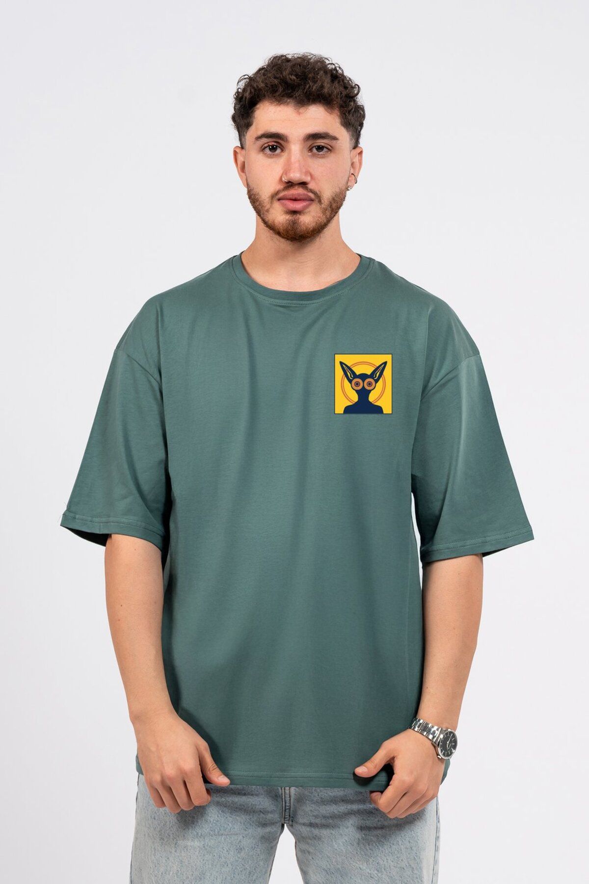 LUMARTA Oversize Darko Baskılı Tshirt