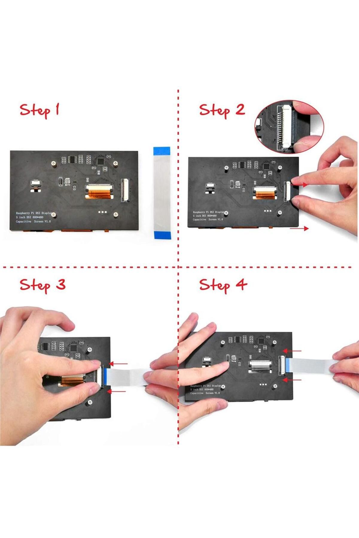 Choice-New Raspberry Pi 7 inch MIPI DSI LCD Display Capacitive Touch Screen 800x480 For Raspberry Pi 5 4... 5