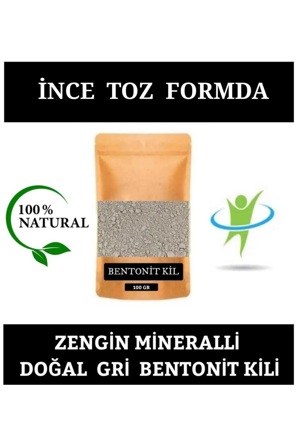 E.M.S AVM BENTONİT KİL 100 GR İNCE TOZ FORMDA GRİ DOĞAL BENTONİT KİLİ.