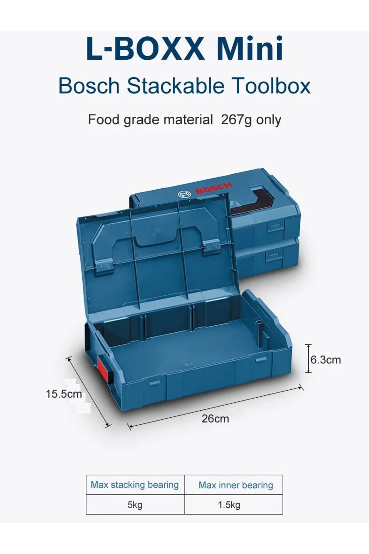 Bosch-L-boxx Tool Box Multi-function Storage Box Pp Material Suitable For Diy 8