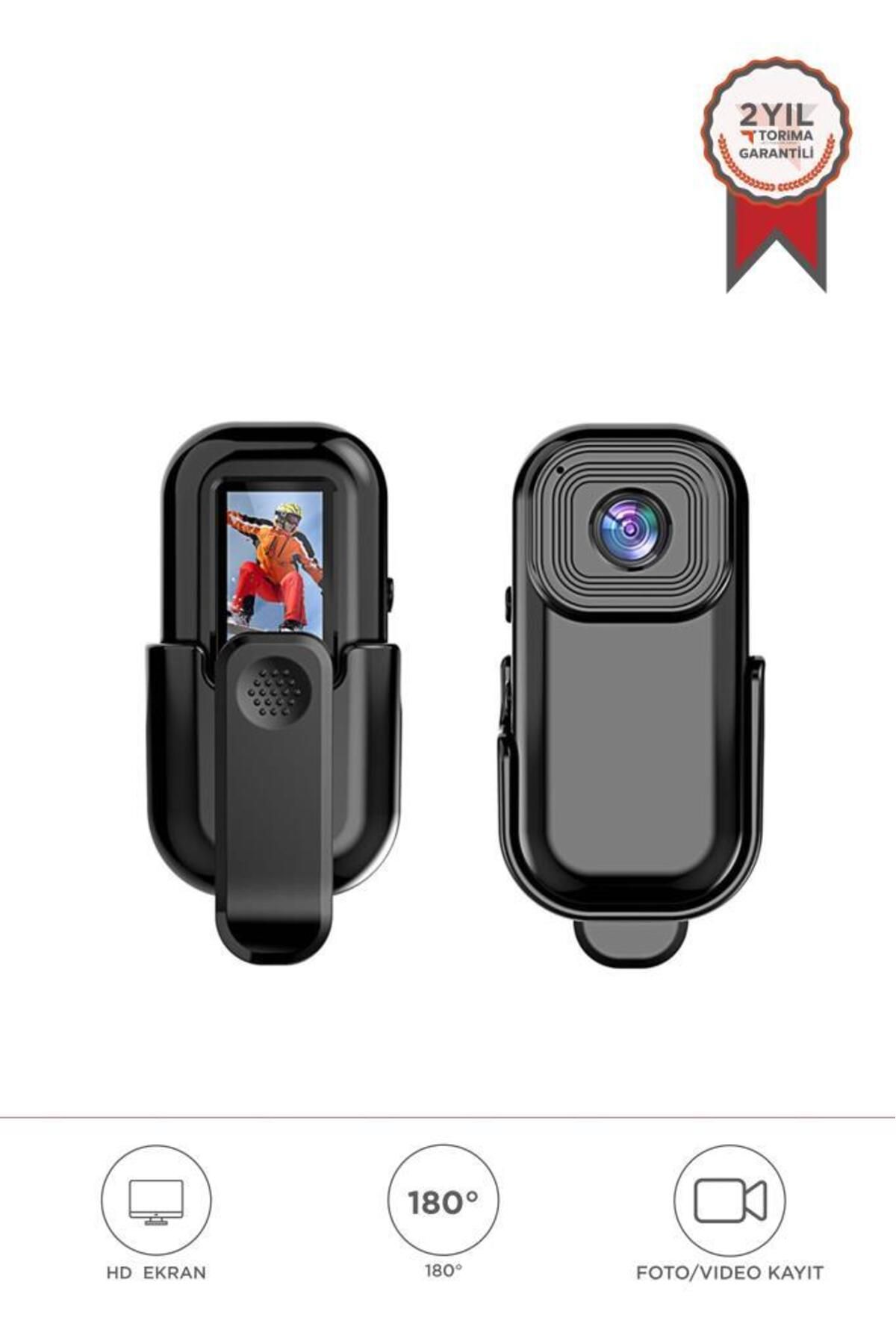 Torima CMR-27 Siyah 1080P HD Kayıt, 140° Geniş Açı, Klips Tasarımlı Giyilebilir Aksiyon Kamerası