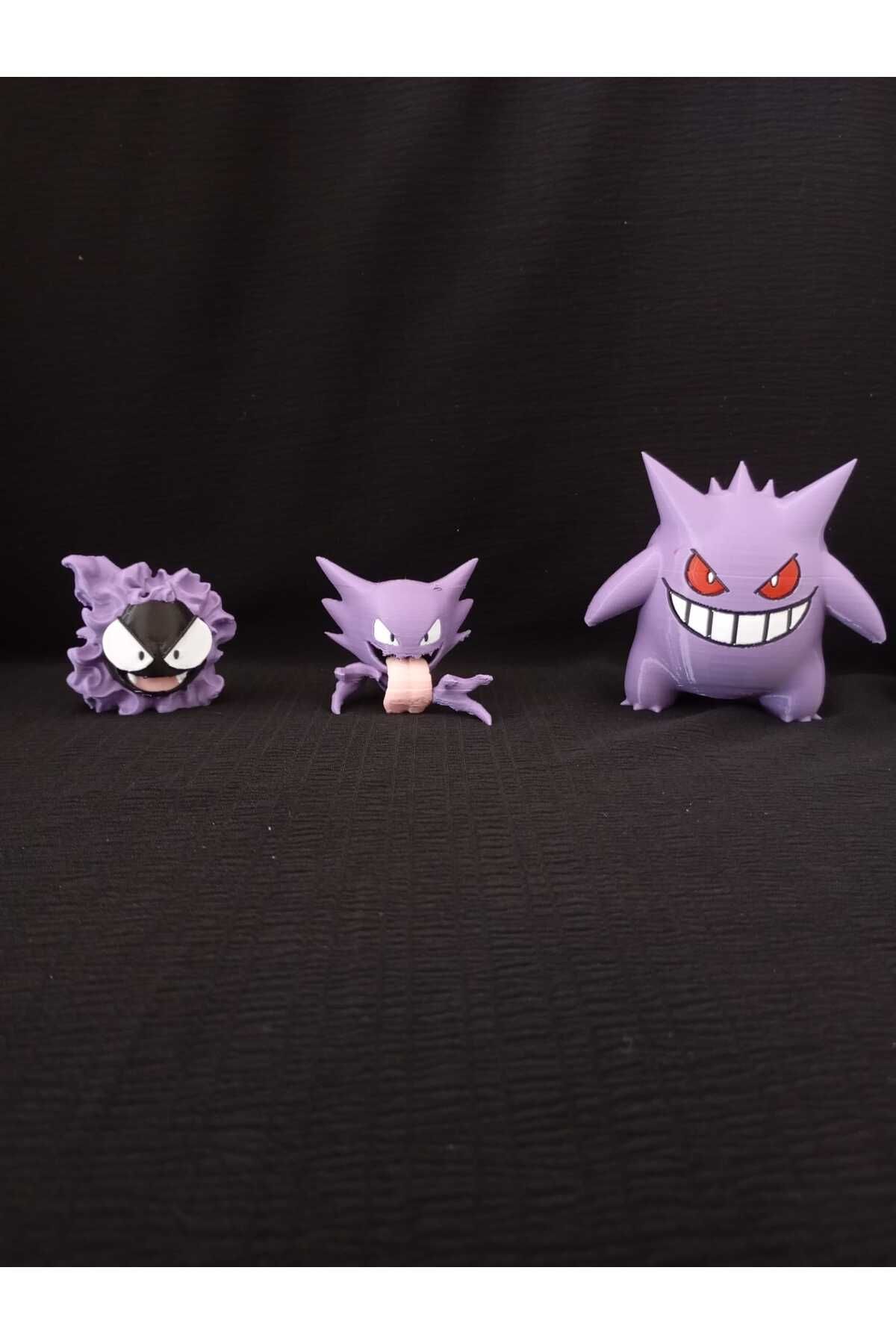 starlab3dstudios Pokemon Gastly-Haunter-Ganger figür 3'lü set