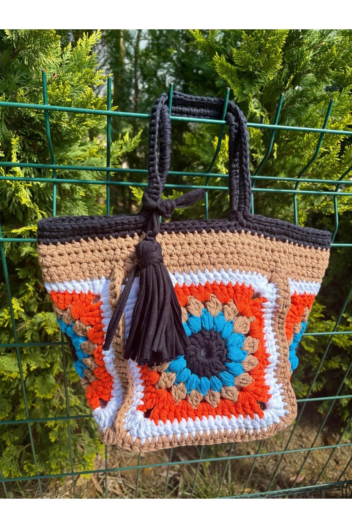 UNİCORNS El Örgüsü Çanta, Handmade Çanta, El Çantası