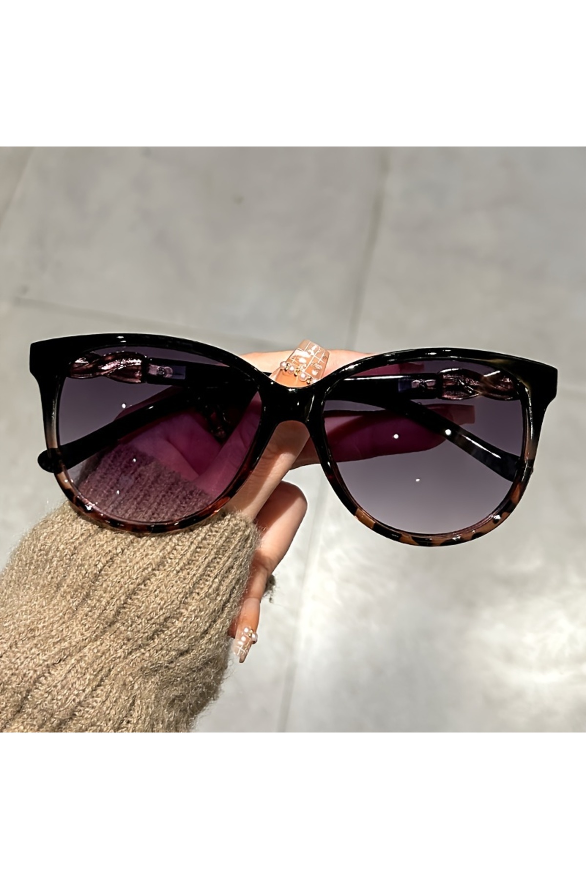 Choice Leopard Women's Cat Eye Sunglasses Retro Butterfly Sunglasses Women's ...