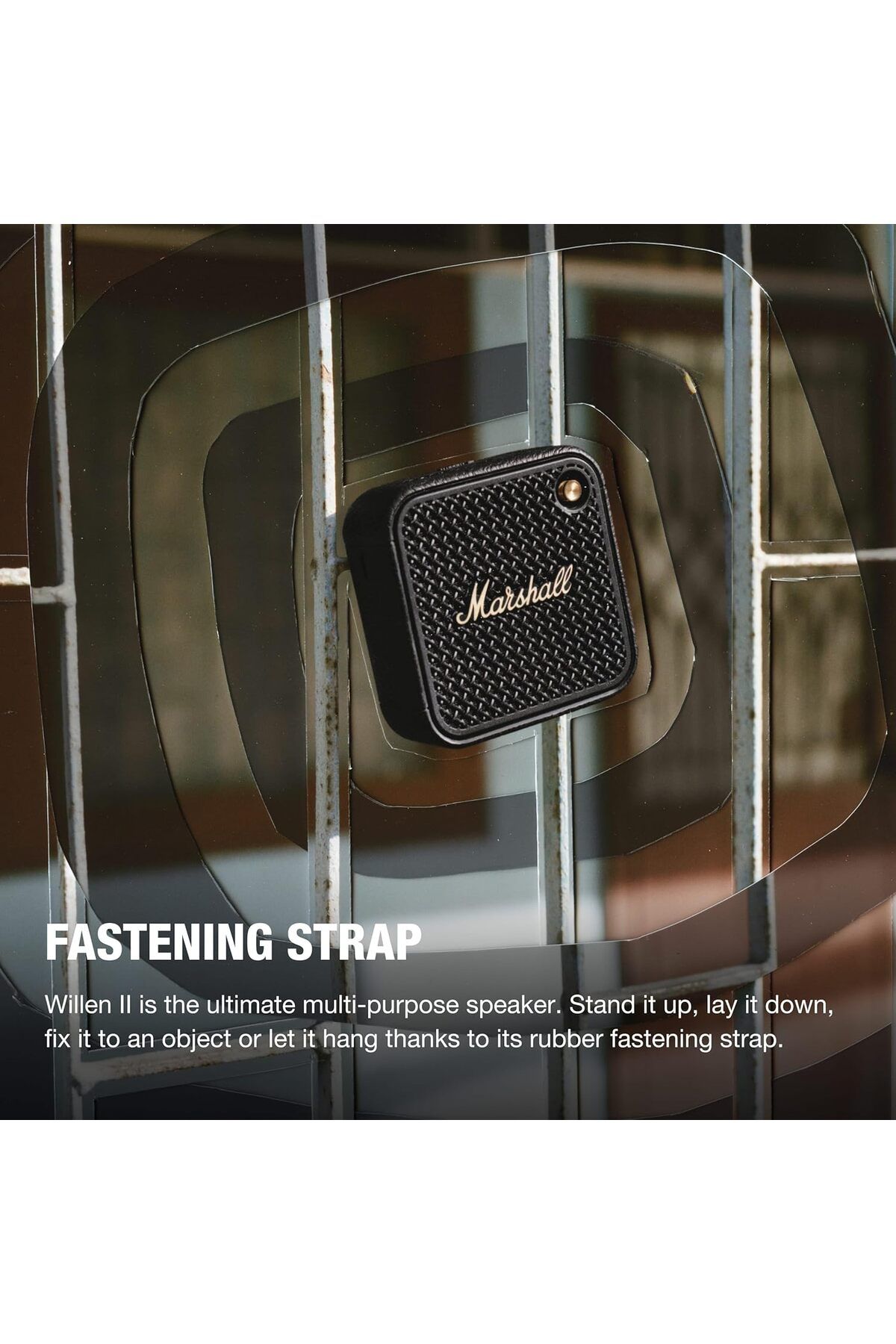 Marshall-Willen II Wireless Bluetooth Speaker, Over 17+ Hours Playtime, IP67 Waterproof - Black and 9