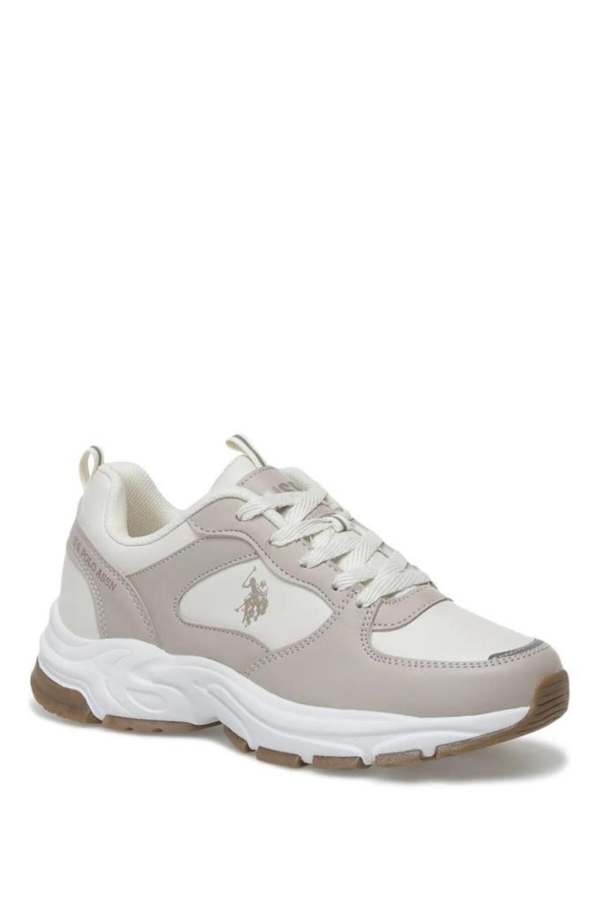 U.S. Polo Assn. Comfort Taban Bağcıklı Günlük Spor Ayakkabı Pudra Sneaker