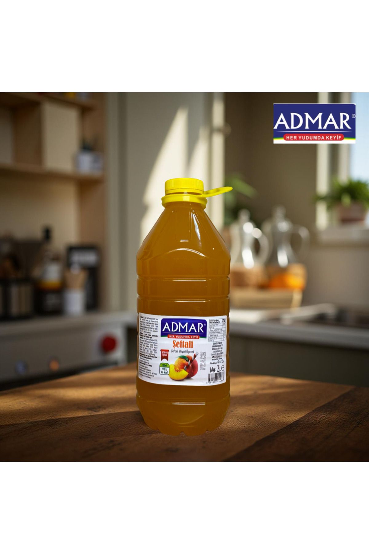 ADMAR MEŞRUBAT ADMAR ŞEFTALİ MEYVELİ İÇECEK 3L (2 ADET)