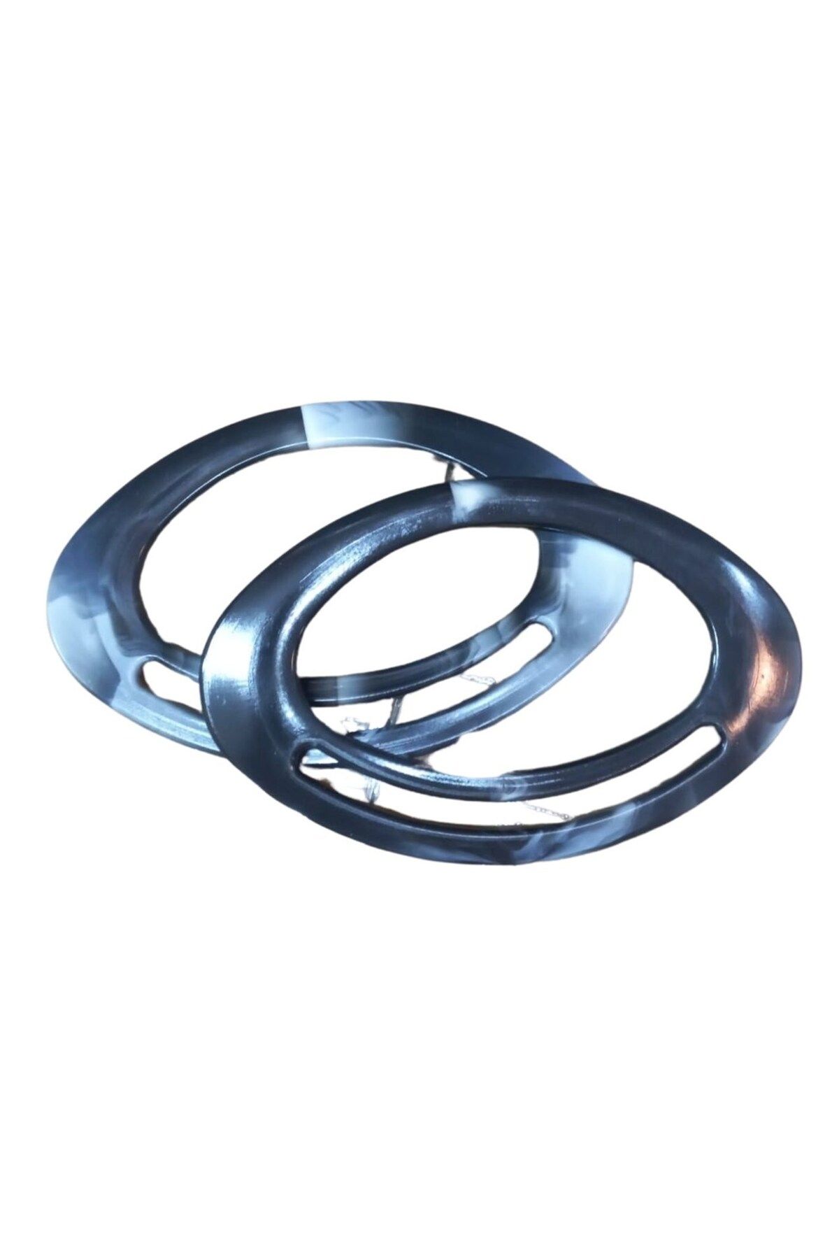 Emperium Çanta Sapı Oval Siyah-Beyaz 18 cm