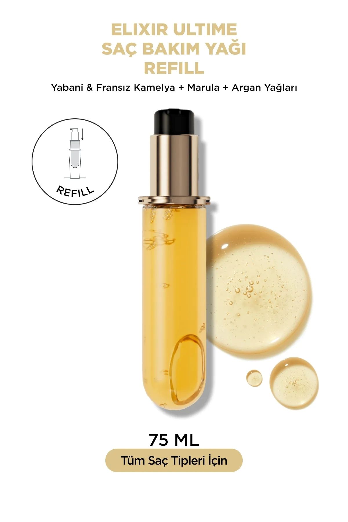 Kerastase Elixir Ultime Mat Saçlara Bakım Kazandıran Saç Bakım Yağı Refill 75 ml