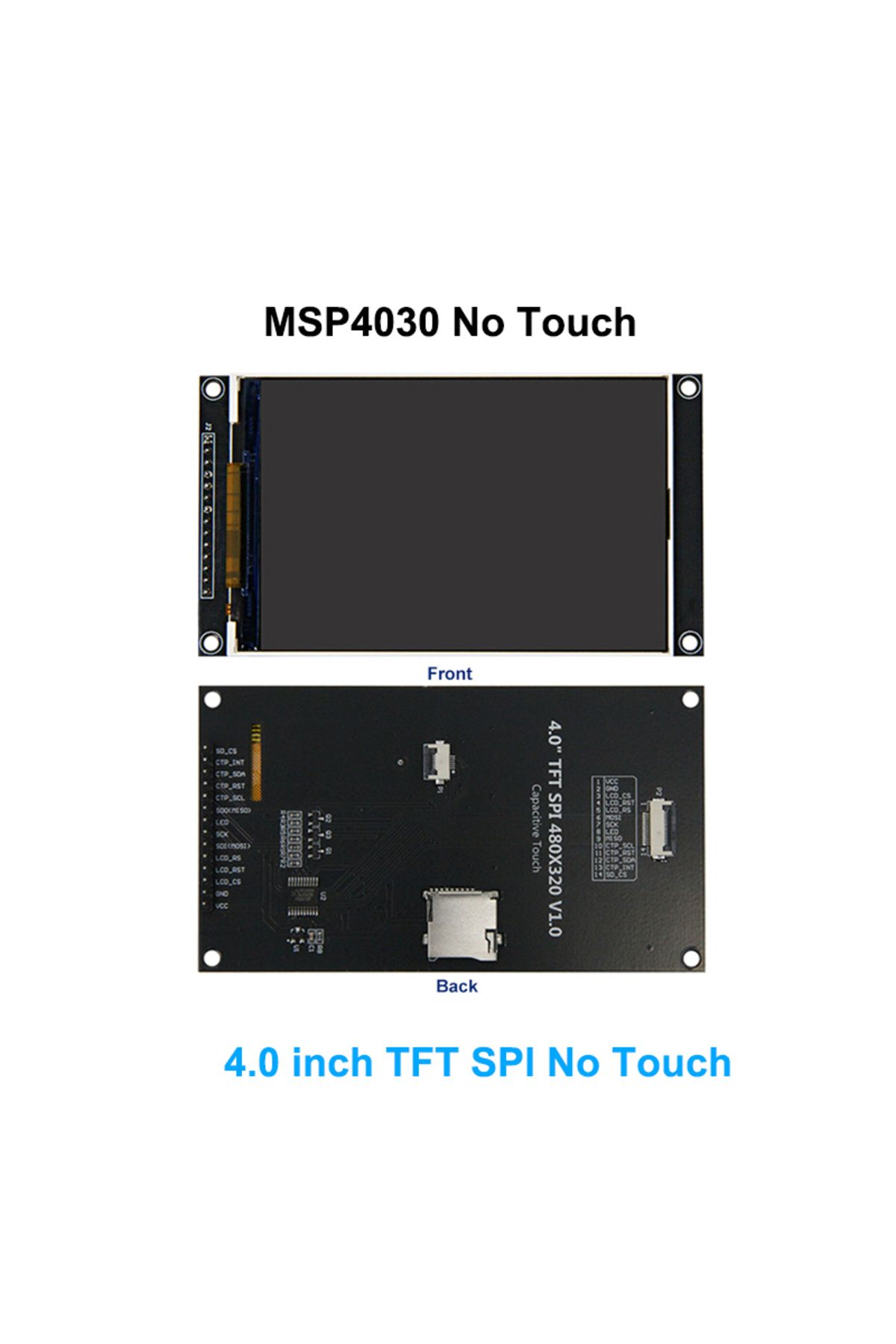 Choice-4.0 inch No Touch 4.0 Inch 320X480 SPI TFT LCD Module ESP32 Display ST7796 TN Capacitive Touch LCD S 1
