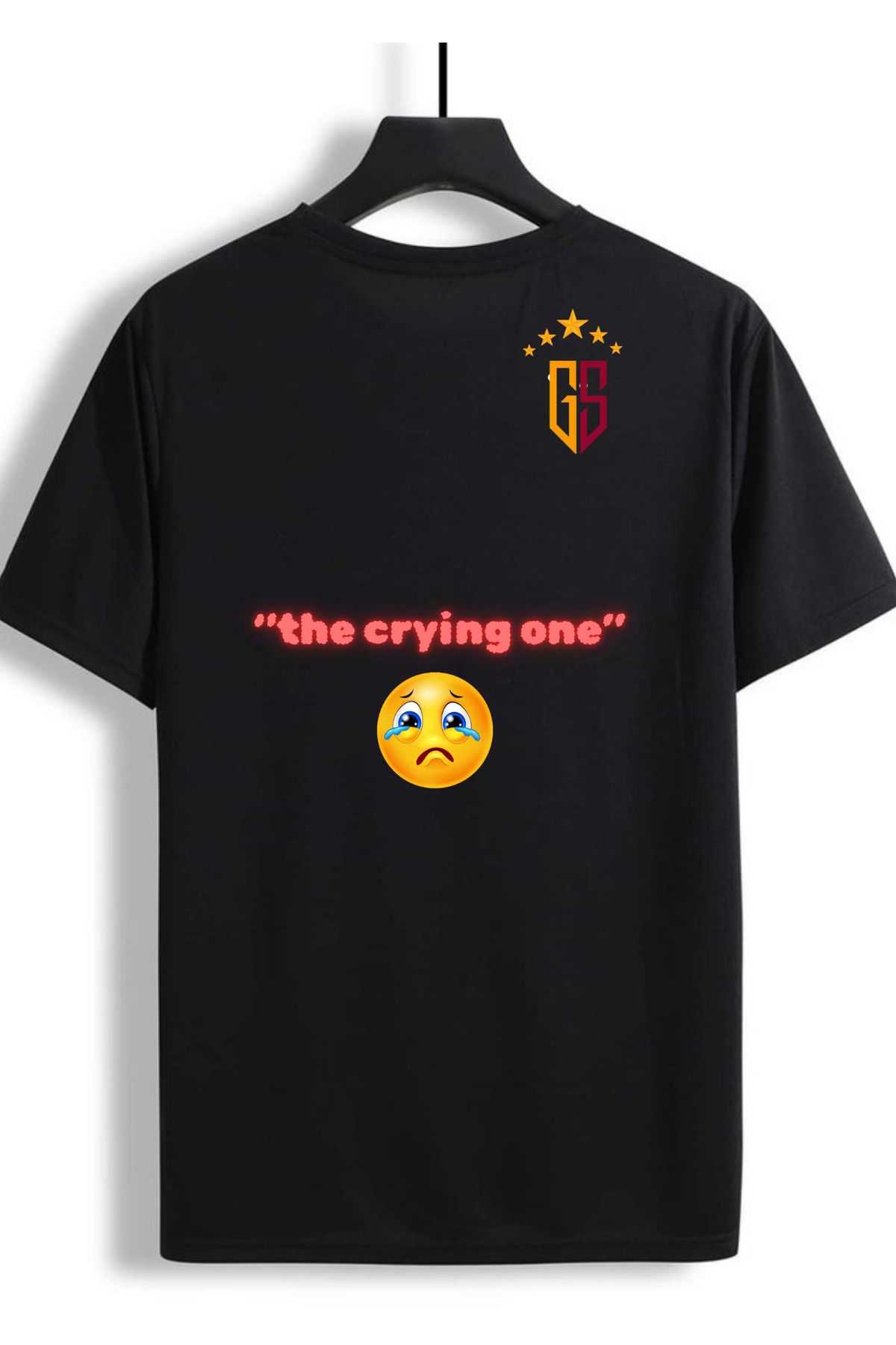 lewibafashion THE CRYİNG ONE YAZILI AĞLAMA EMOJİLİ TSHİRT
