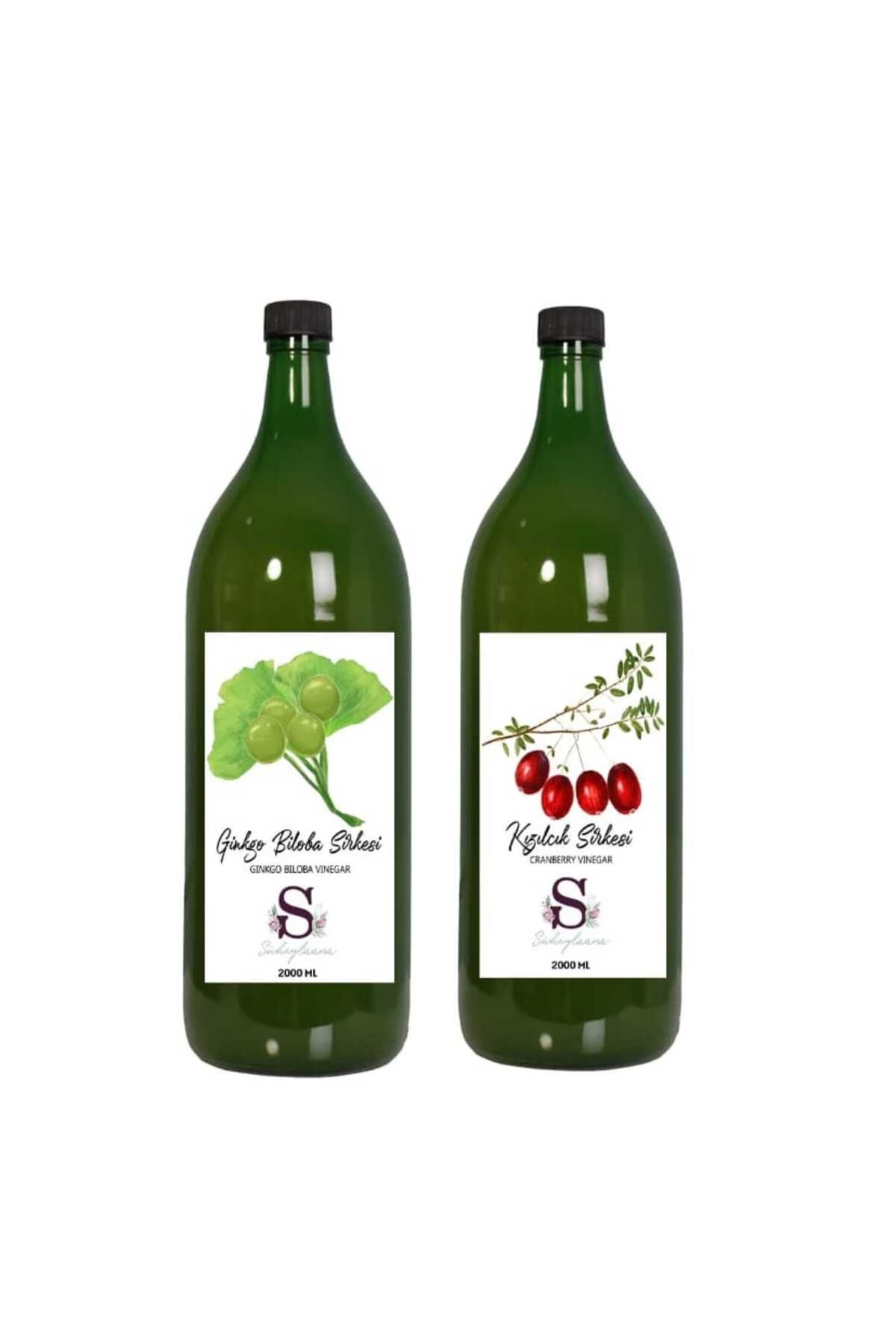Süheylaana Doğal Ginkgo Biloba Sirkesi 2000 Ml - Doğal Kızılcık Sirkesi 2000 Ml