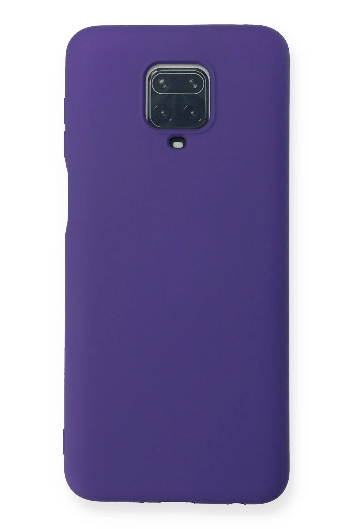 NewFace Xiaomi Redmi Note 9 Pro Kılıf Nano içi Kadife Silikon - Mor YNSMR