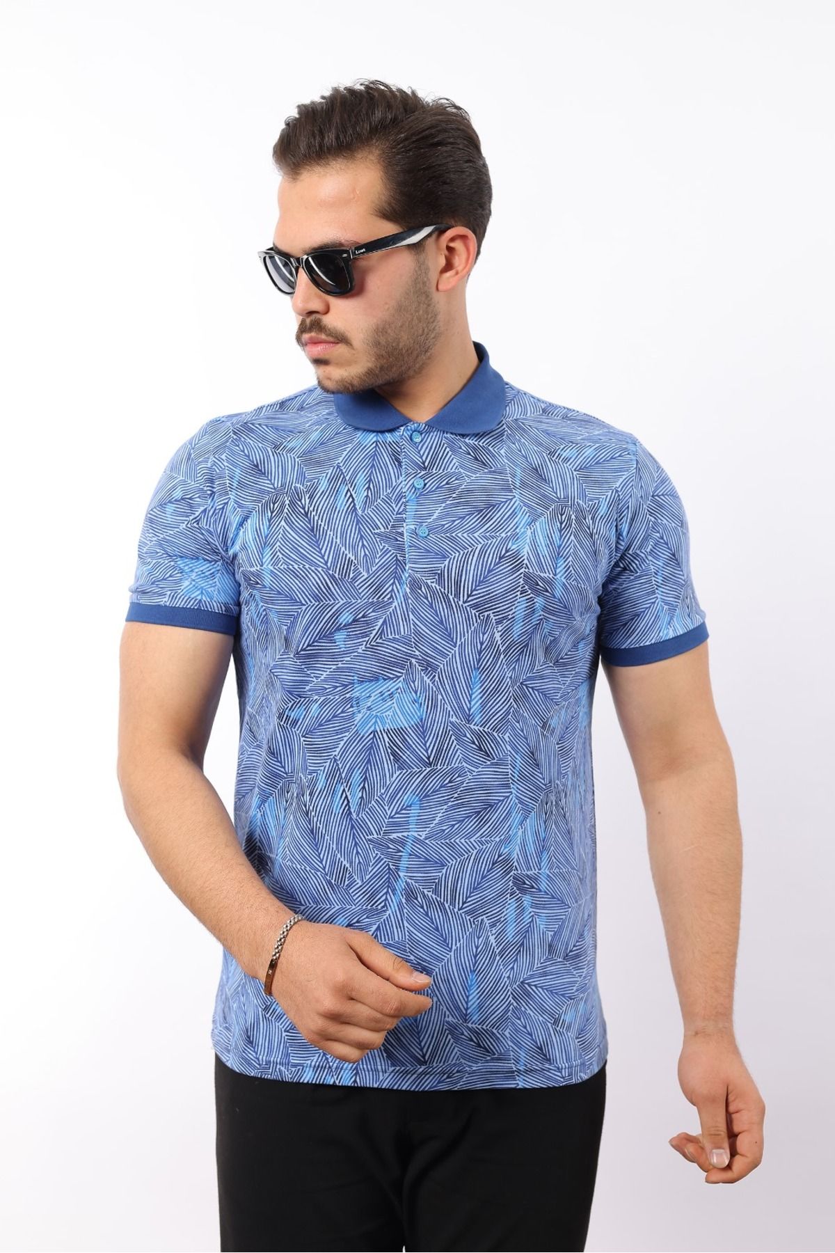 rugatchi Lyc Baskılı Pike Polo Yaka T-Shirt
