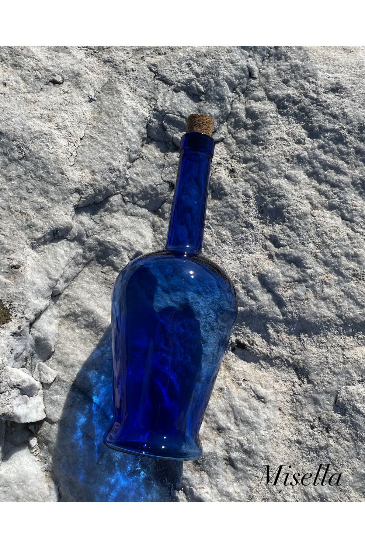 LOTUS BOTTLE Misella Mavi Güneş Şişesi- Su Şişesi (Tıpalı Kapak)