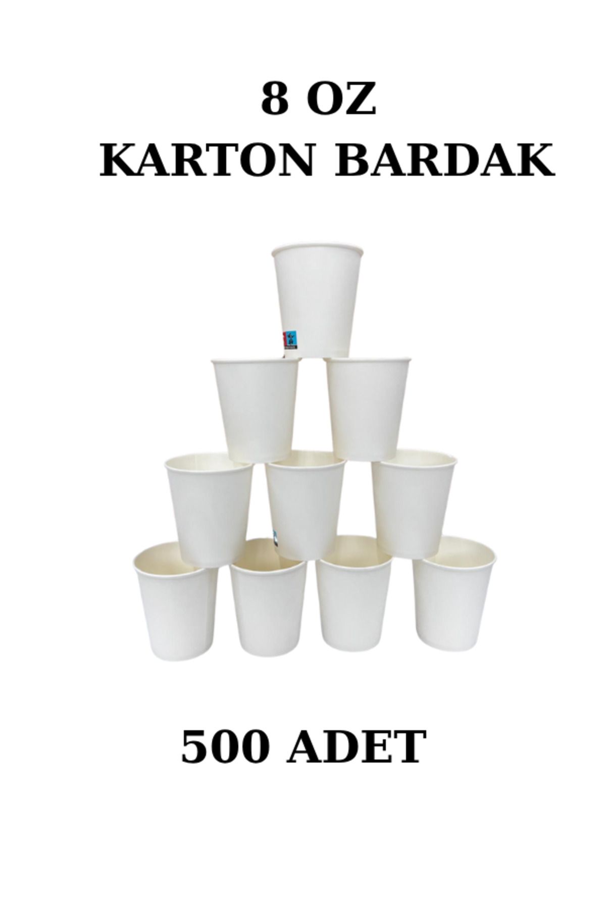 Sezer Pack KARTON BARDAK 8 0Z - 500 ADET Dayanıklı ve Sızdırmaz - Tek Kullanımlık