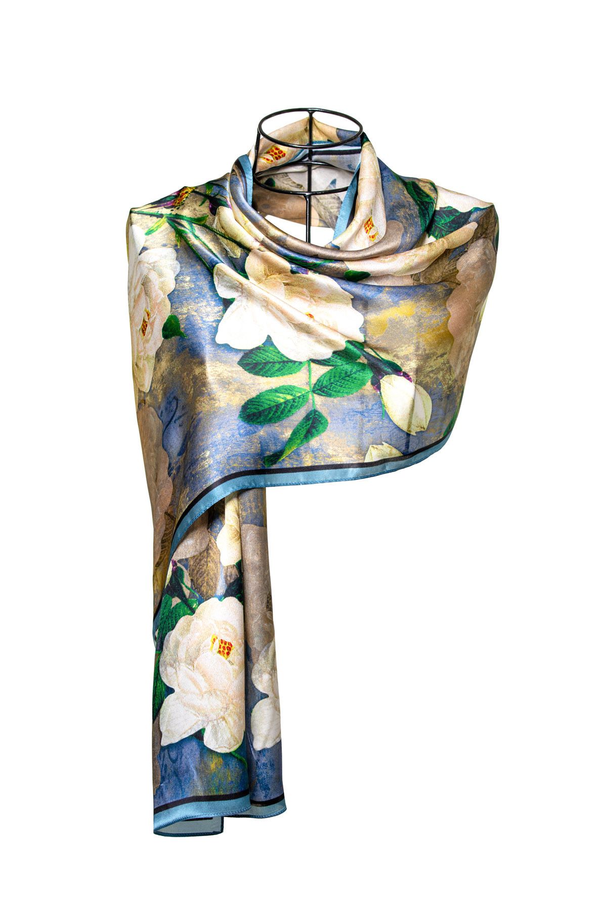 CASHMERE AND SİLK MAWLANA (53X173) SAF İPEL ŞAL