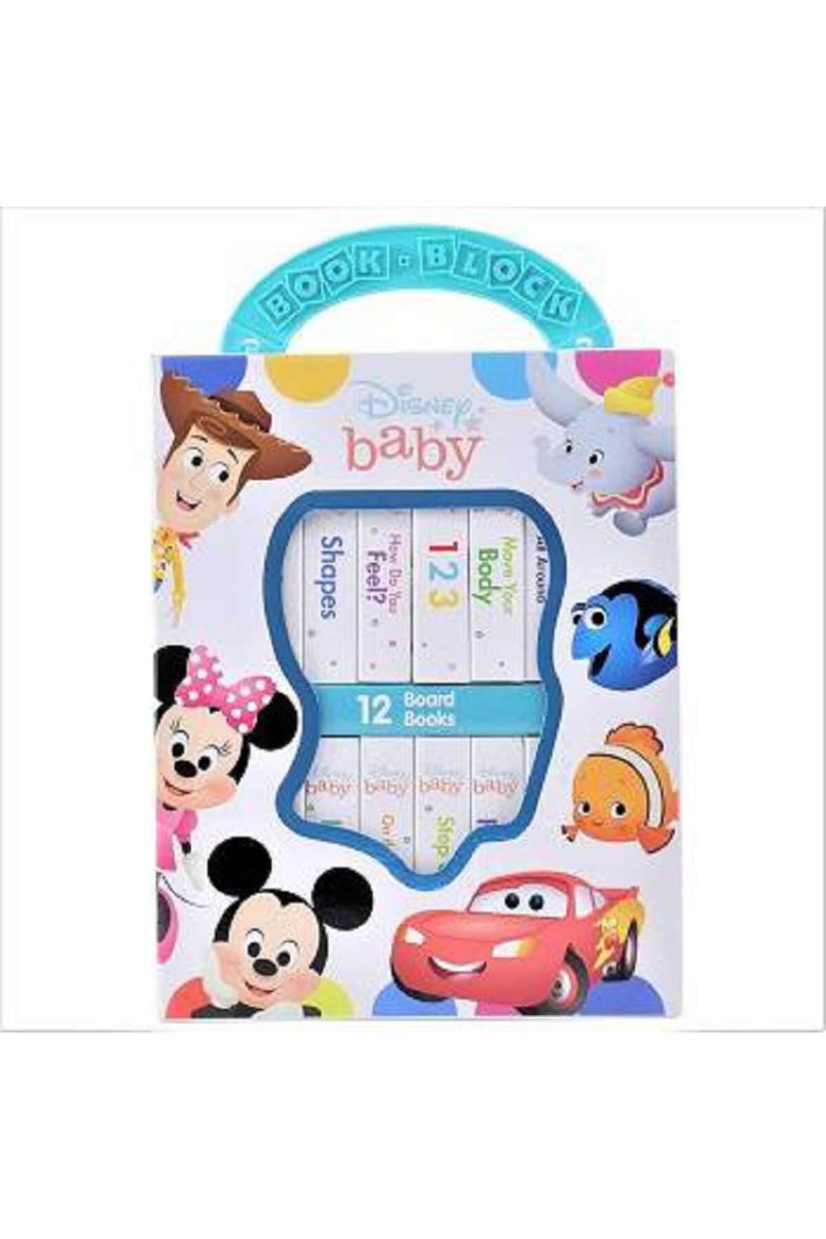 pi kids Disney Baby: My First Library 12 Board Book Set- Mickey Mouse, Minnie, Toy Story and More!