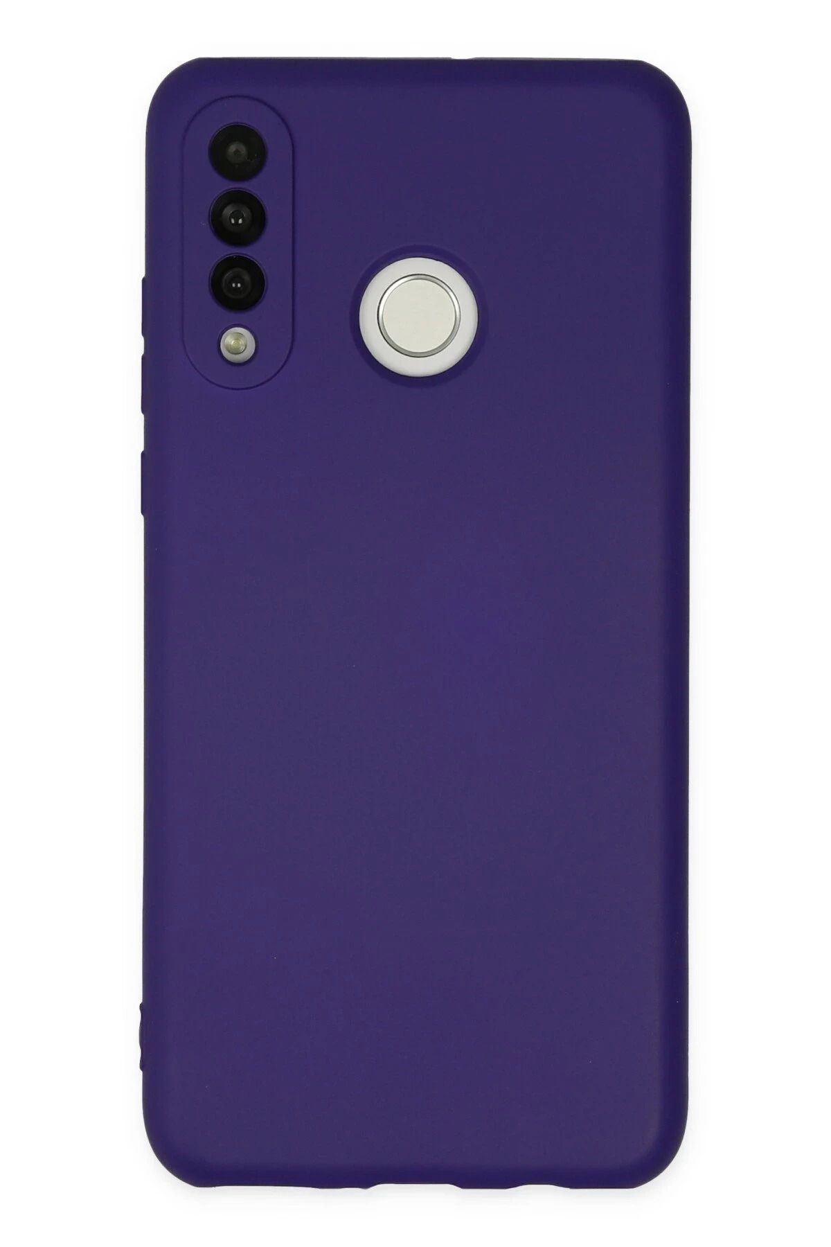 NewFace Huawei P30 Lite Kılıf Nano içi Kadife Silikon - Mor GLSTD