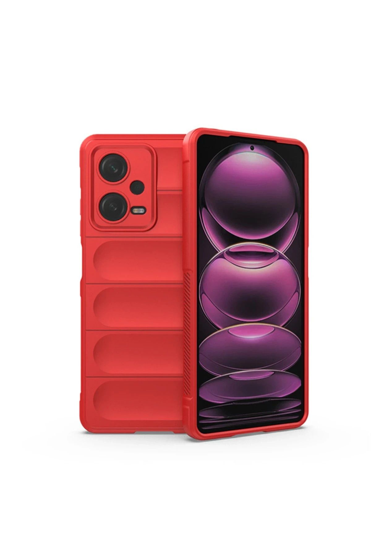 NewFace Xiaomi Redmi Note 12 4G Kılıf Optimum Silikon - Kırmızı NRMSA