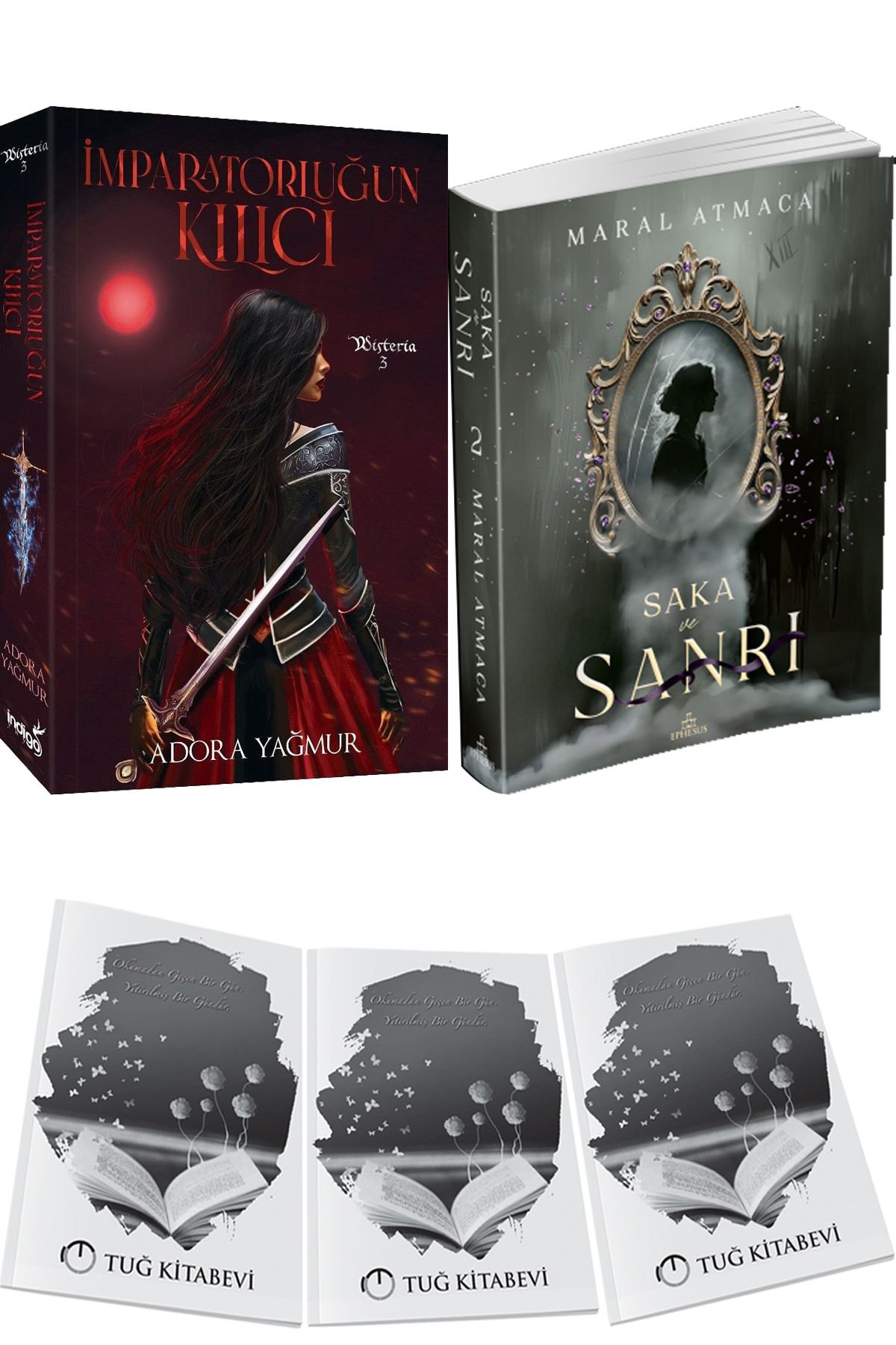 İndigo Kitap İmparatorluğun Kılıcı Adora Yağmur ve Saka ve Sanrı 2 + Hediyeli
