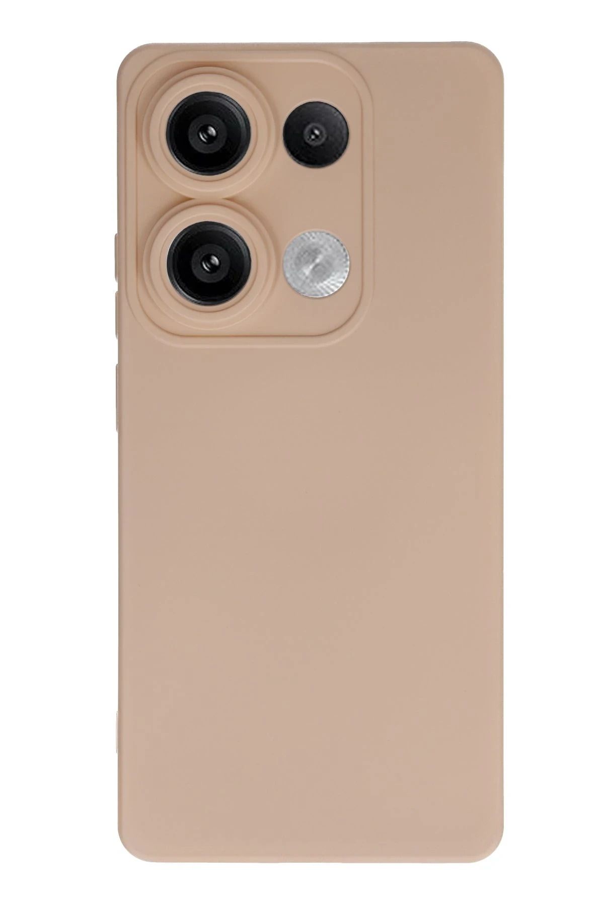NewFace Xiaomi Redmi Note 13 4G Kılıf Nano içi Kadife Silikon - Pudra HNZRN