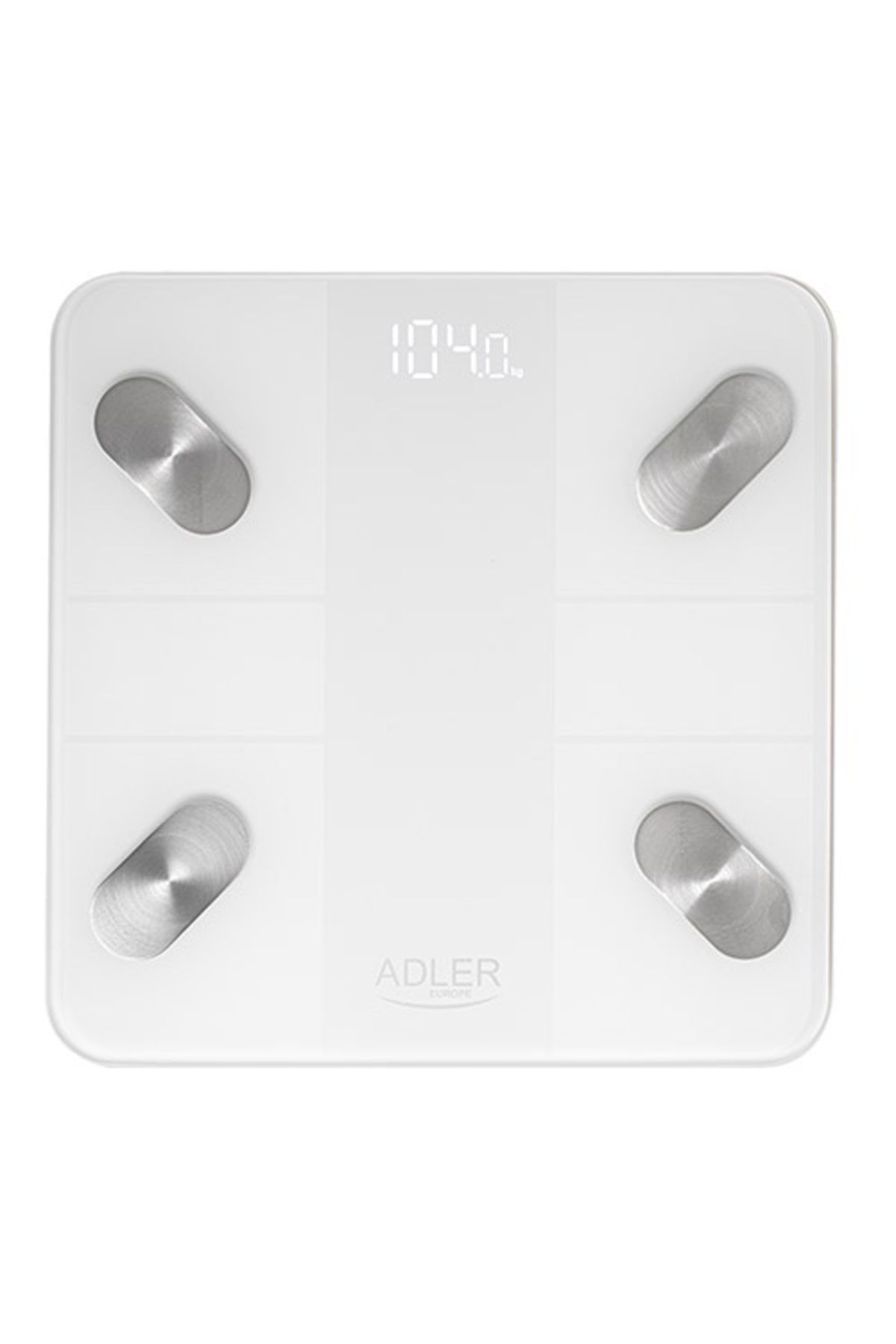 adler-Smart Body Scale, 18 Parameter Analysis, Led, 180kg, 28x28cm, Bluetooth 1