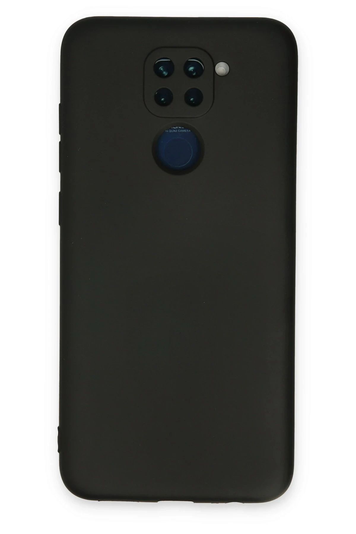 NewFace Xiaomi Redmi Note 9 Uyumlu Kılıf Nano içi Kadife Silikon - Siyah JOJUA