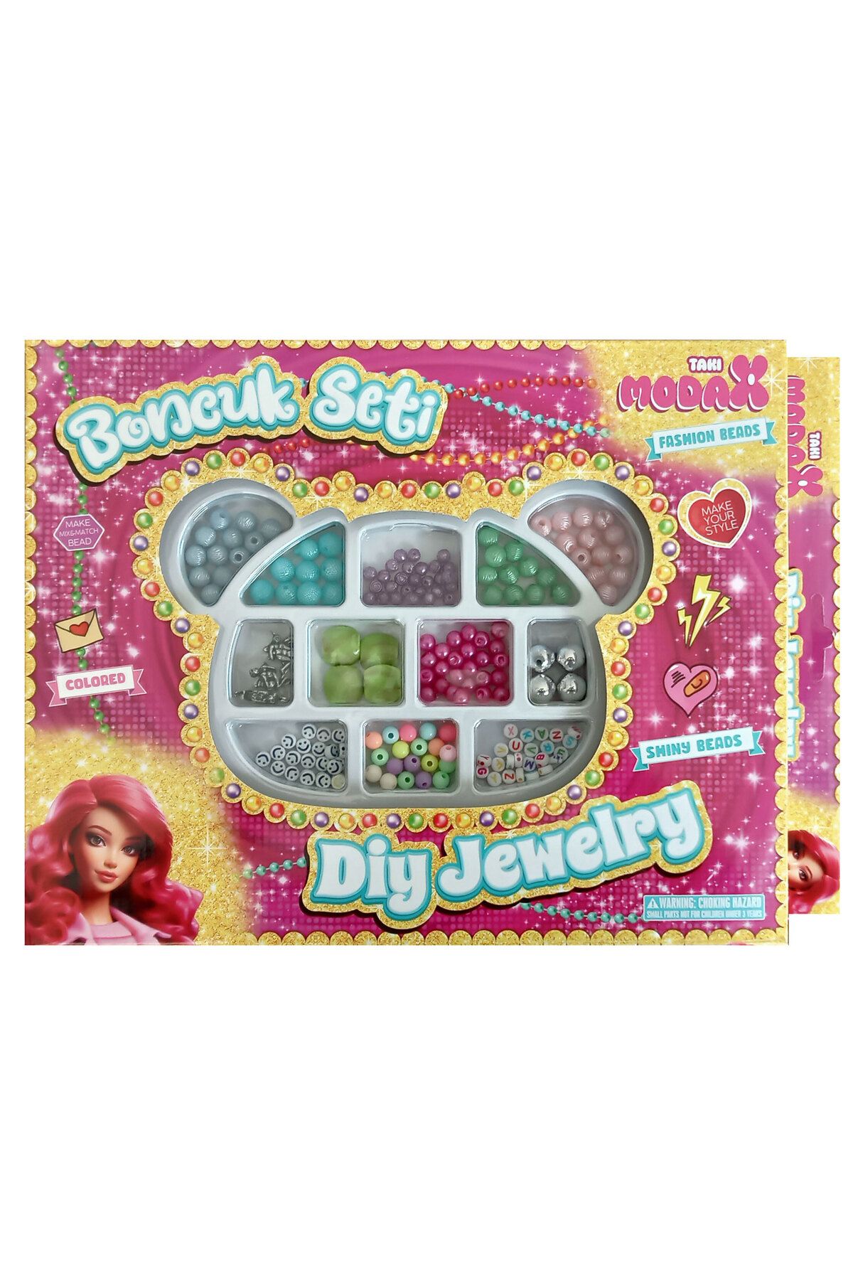ANS TOYS Çocuklar İçin Oyuncak Takı Yapım Boncuk Seti