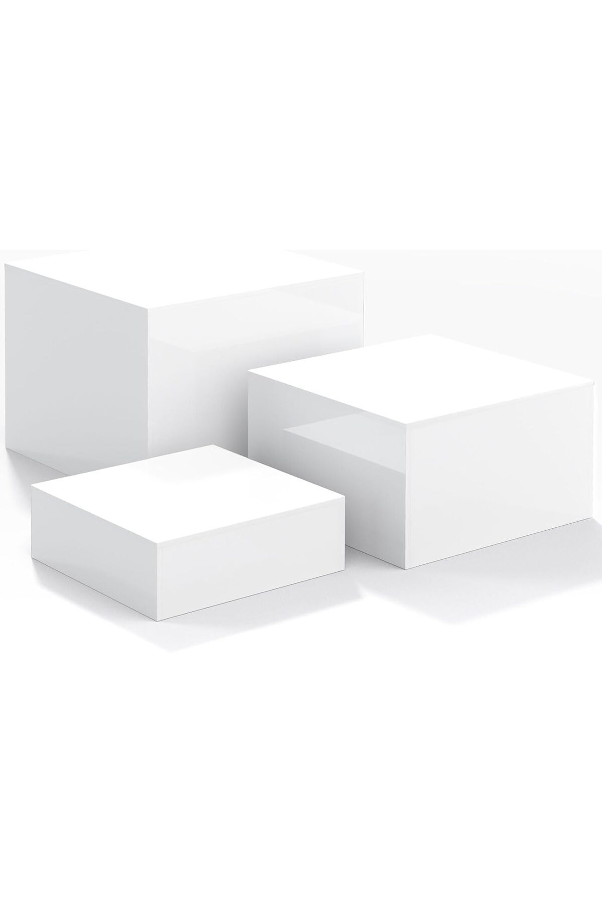 Generic-Acrylic Cube Display Nesting Risers with Hollow Bottoms 3PCS 1