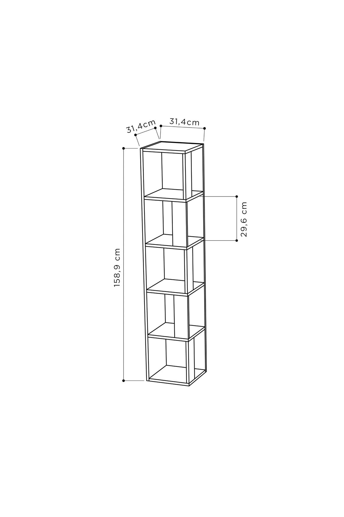 Mourah Home-Piano Modern Corner Bookcase Display Unit Grey 2