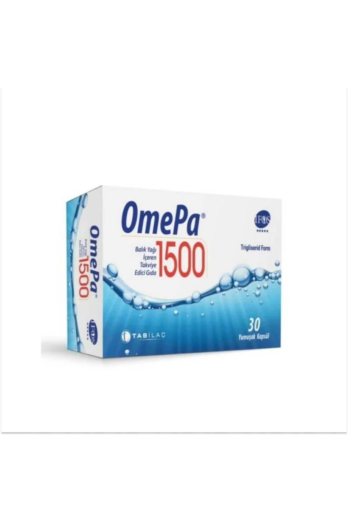 Tab İlaç Omepa 1500 Balık Yağı İçeren Takviye Edici Gıda 30 Yumuşak Kapsül