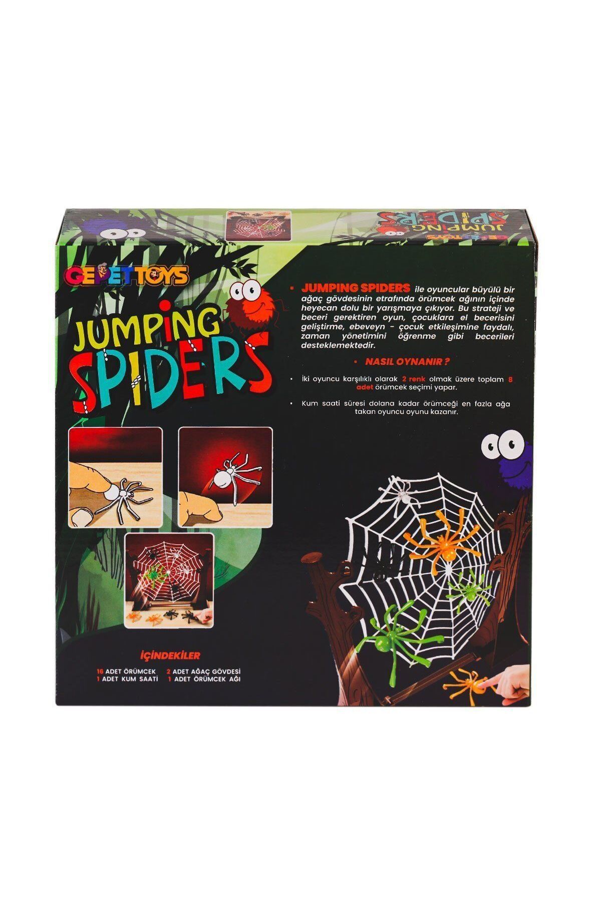 Aymir Ticaret JS Jumping Spider Eğlenceli Aile kutu Oyunları -Gepettoys