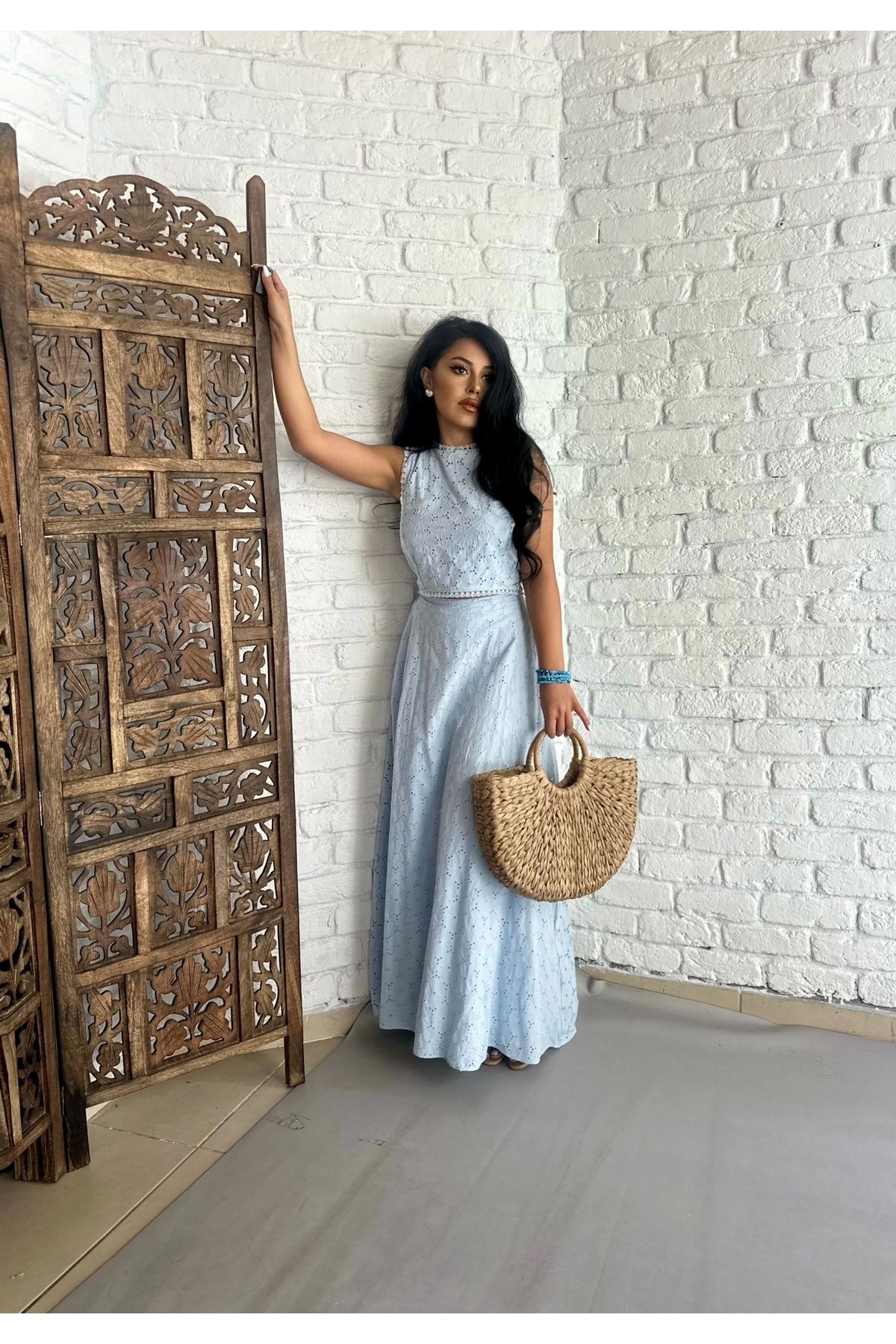 moneta boutique Kadın Özel Tasarım Bluz Ve Etek Fisto Takım