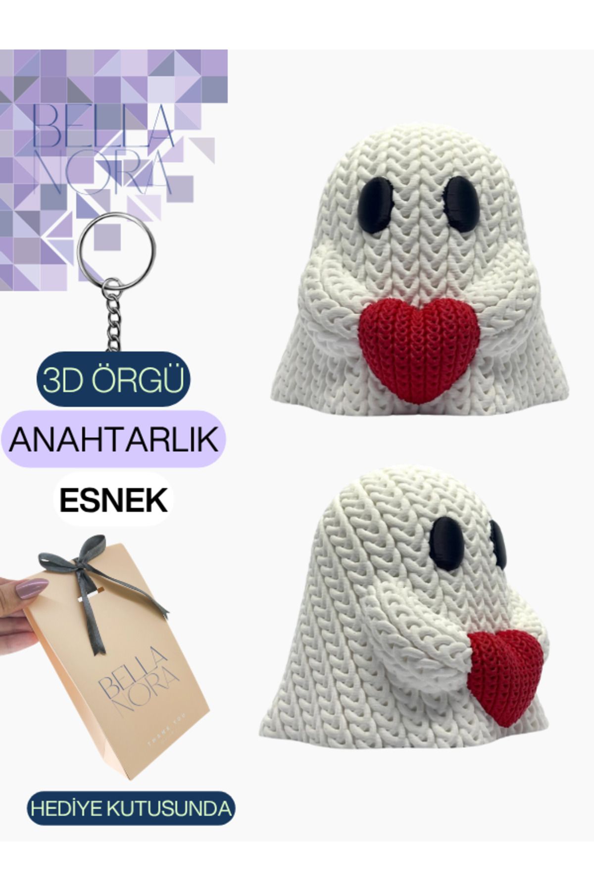 Bellanora Örgü Anahtarlık En Sevilen Animasyon Çizgi Film Hayvan Kahramanları Amigurumi Özel Hediye Kutusunda